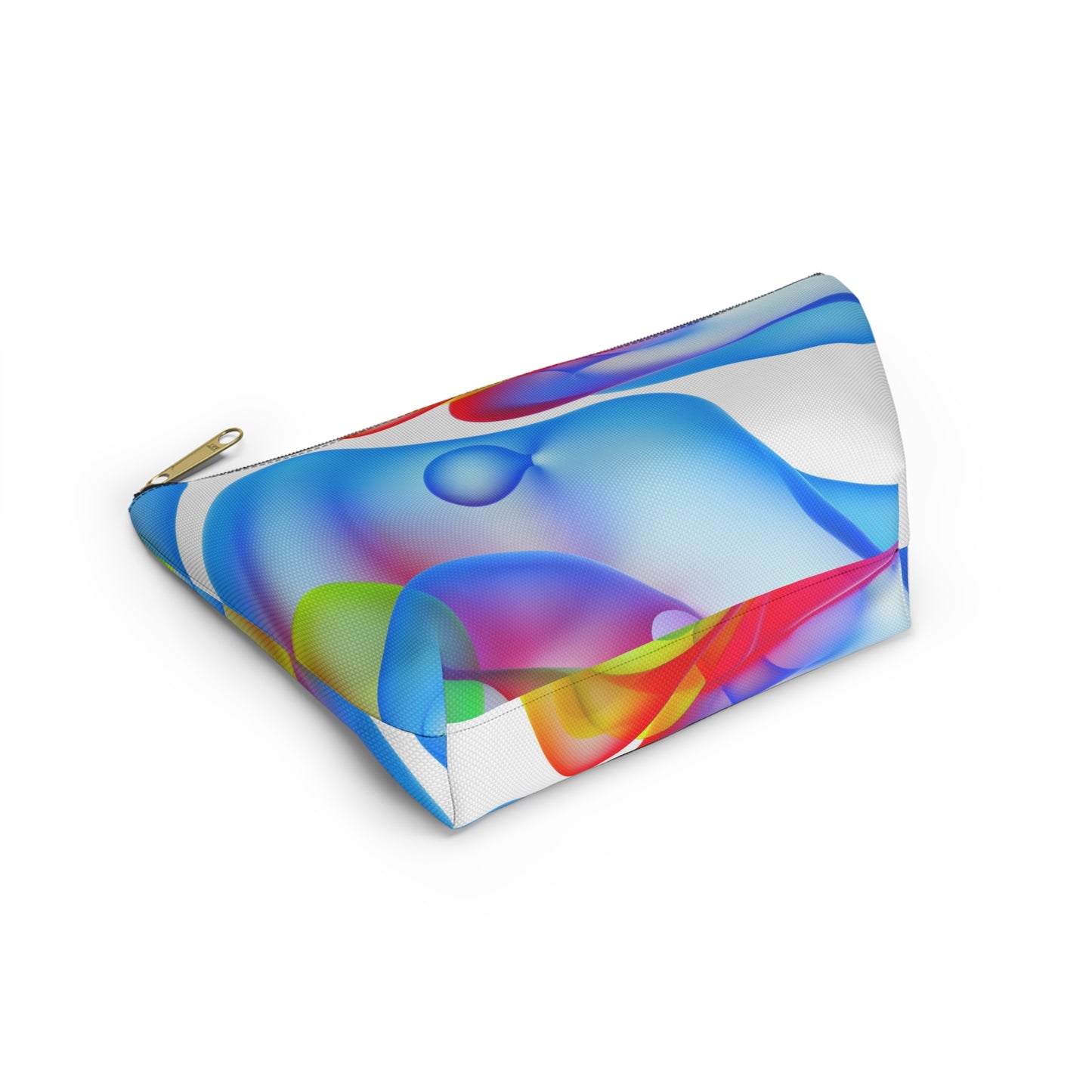 Vibrant Accessory Pouch, Colorful Makeup Bag, Artistic Travel Organizer, Fun Gift for Her, Modern Design Pouch