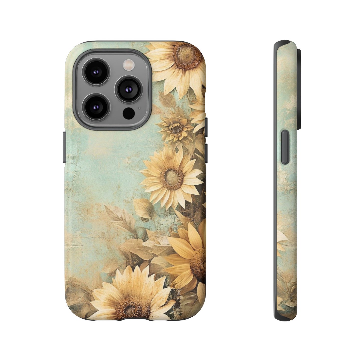 Sunflower Phone Case, Tough Shell Floral Cover, Nature Inspired Gift, Durable Protective Case, Perfect for Spring and Summer