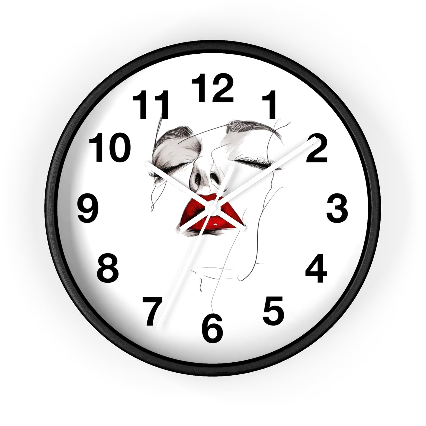 Stylish Art Deco Wall Clock, Modern Home Decor, Unique Gift for Her, Elegant Timepiece, Living Room Art