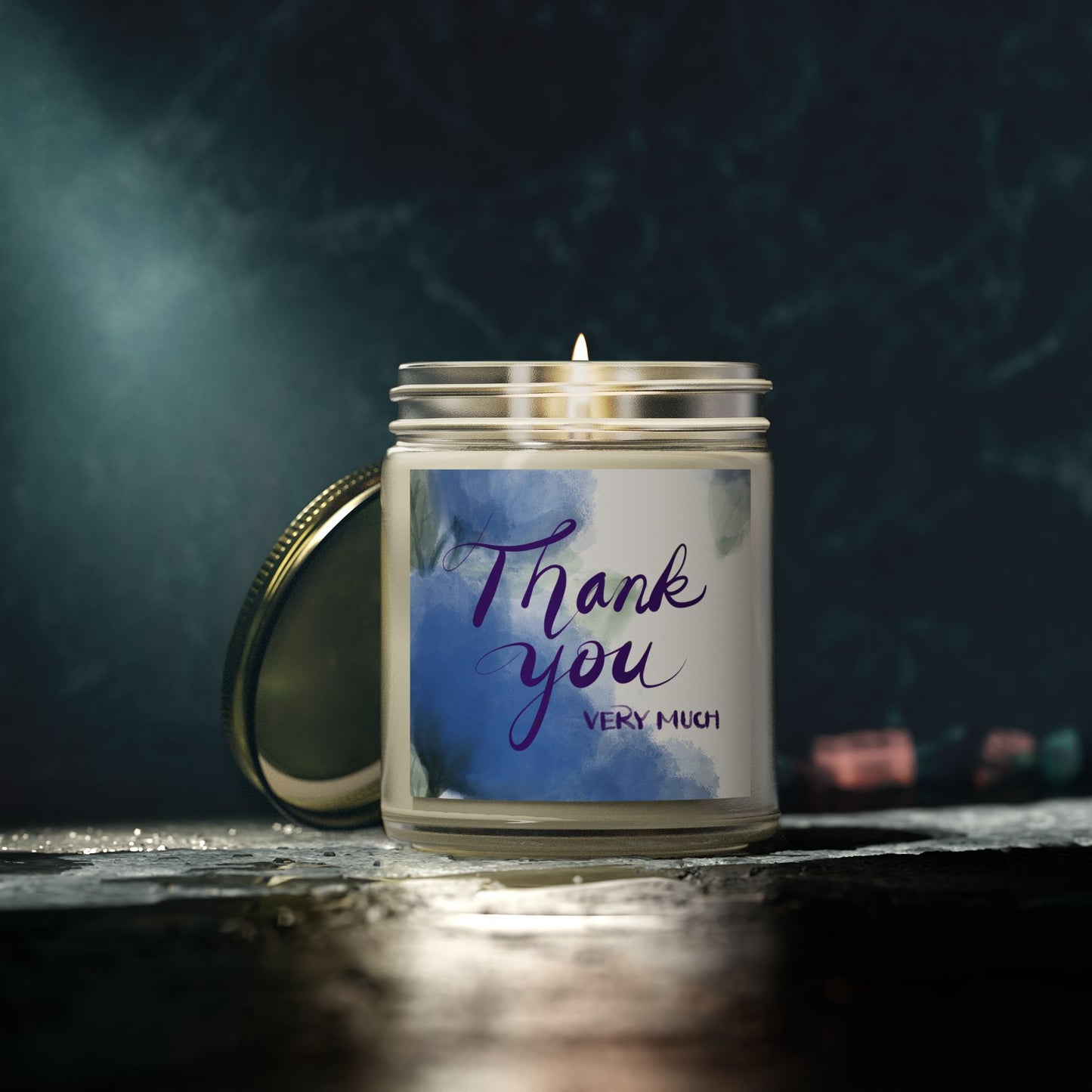 Thank You Scented Candles, Coconut Apricot Wax, Gifts for Her, Home Fragrance, Relaxation, Bridal Shower, Birthday