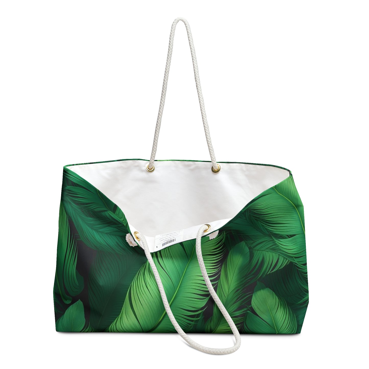 Tropical Leaves Weekender Bag, Beach Tote, Travel Bag, Gym Bag, Floral Carryall, Vacation Essential