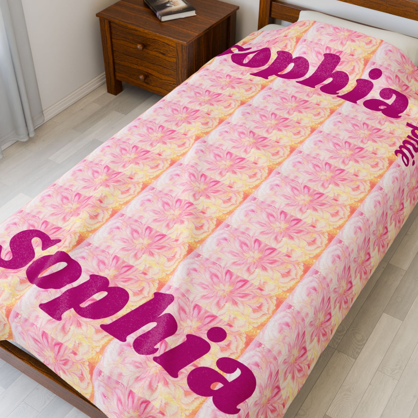 Personalized Velveteen Plush Blanket for Cozy Nights, Custom Soft Throw for Home Decor, Great Gift for Birthdays, Holidays, Baby Showers