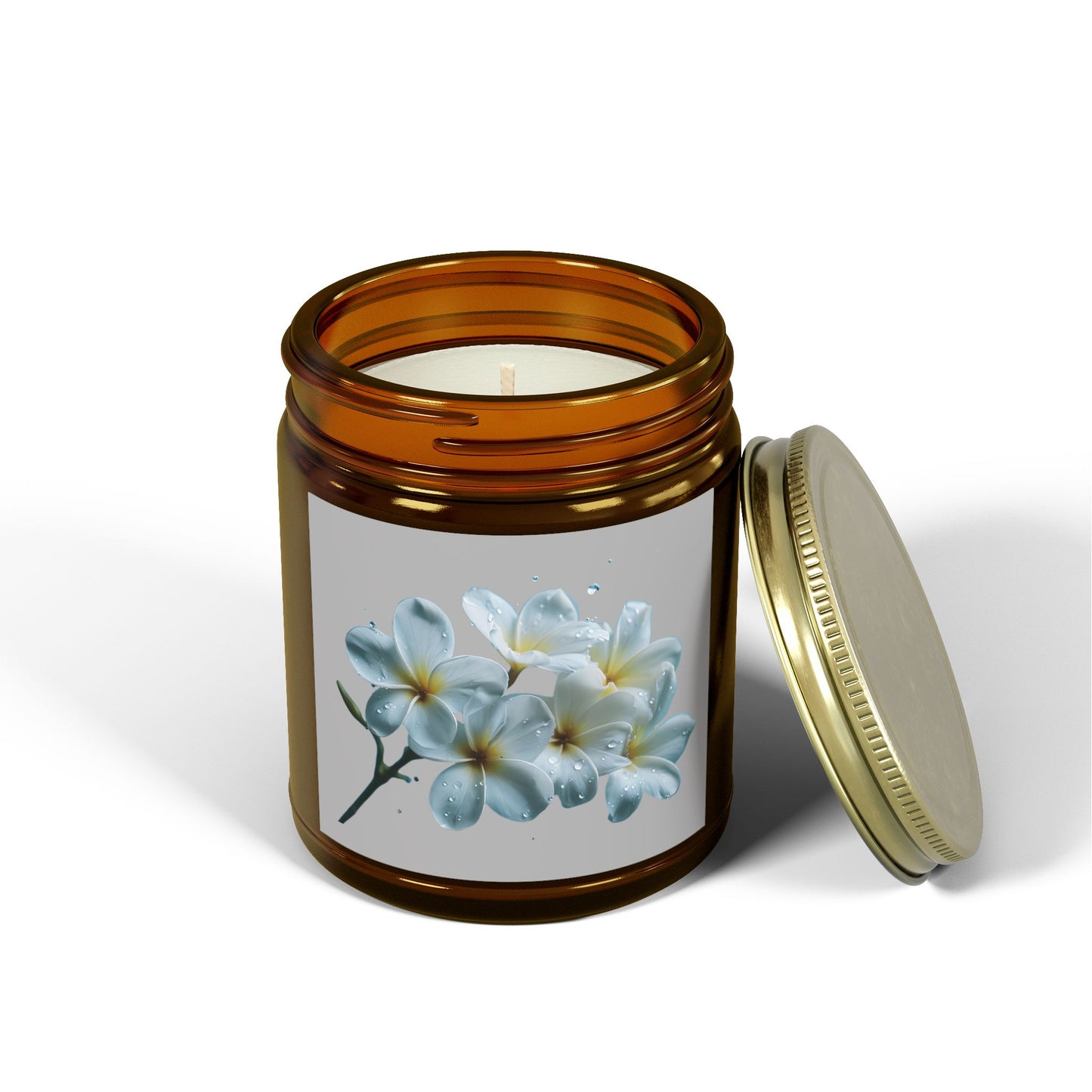 Floral Scented Candles - Coconut Apricot Wax size 4oz and 9oz