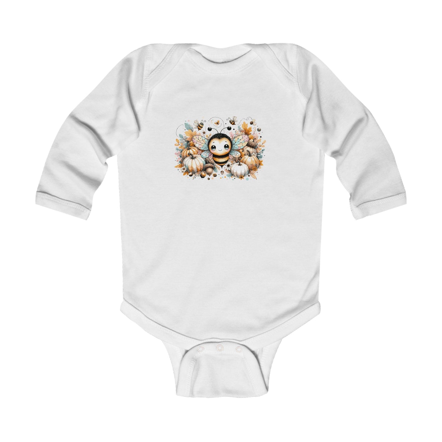 Adorable Infant Long Sleeve Bodysuit with Cute Animal Design, Baby Shower Gift, Fall Outfit, Newborn Clothing, Halloween Baby Wear