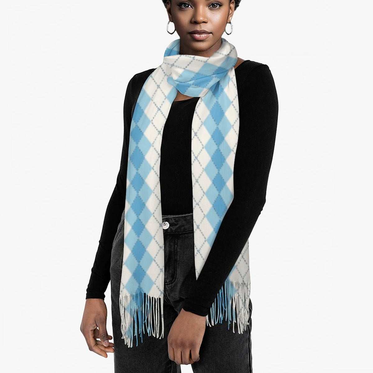 Cashmere-like Tassel Scarf