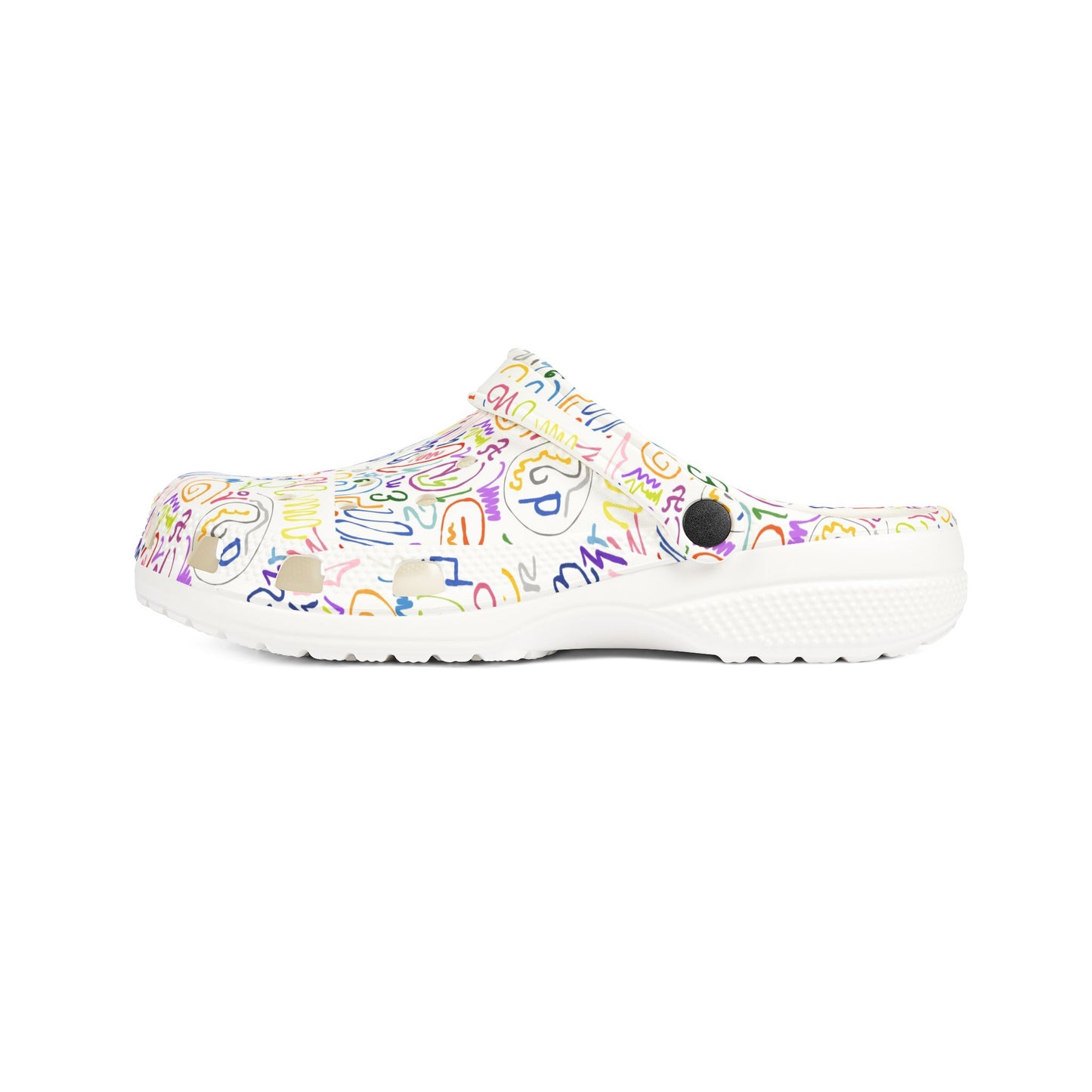 Colorful AOP EVA Foam Rubber Clogs, Fun Slip-On Shoes, Comfortable Everyday Footwear, Perfect for Gardening, Beach, Casual Outings