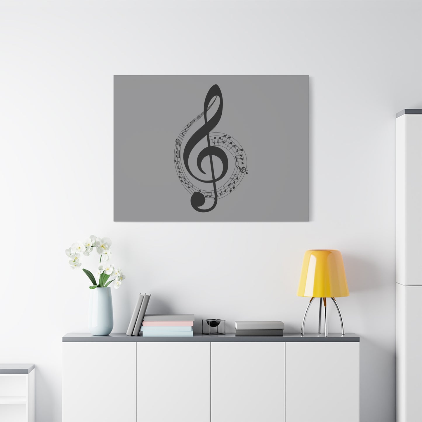 Musical Notes Canvas Print, Wall Art for Musicians, Music Lovers, Home Decor, Gift for Music Teacher, Birthday, Housewarming