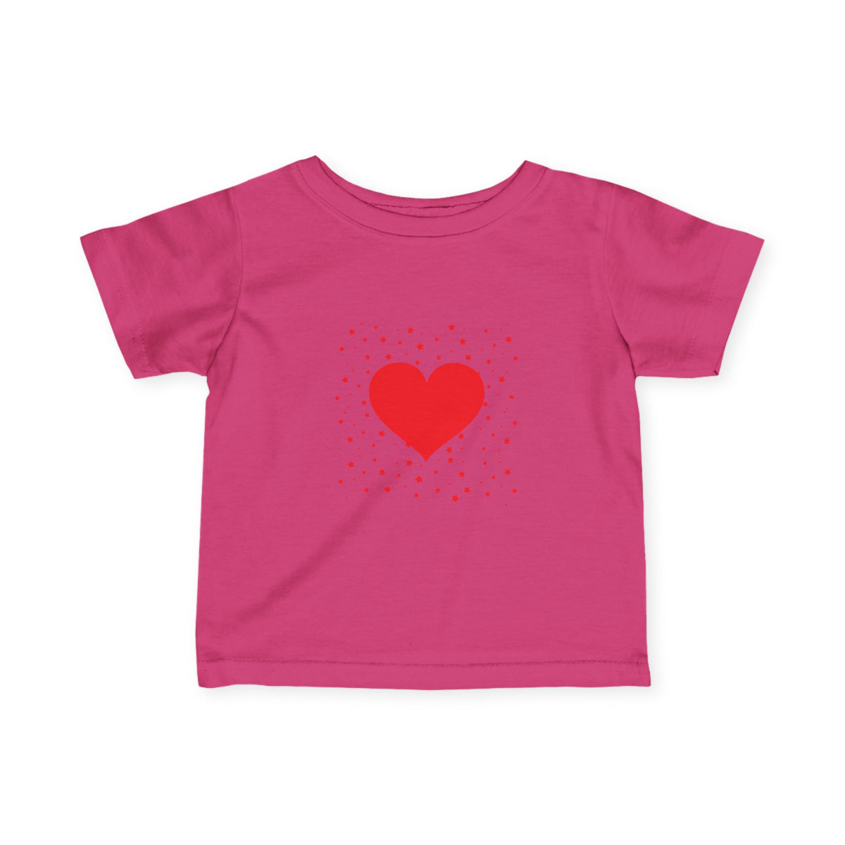 Infant Tee – Red Heart Confetti Baby Shirt