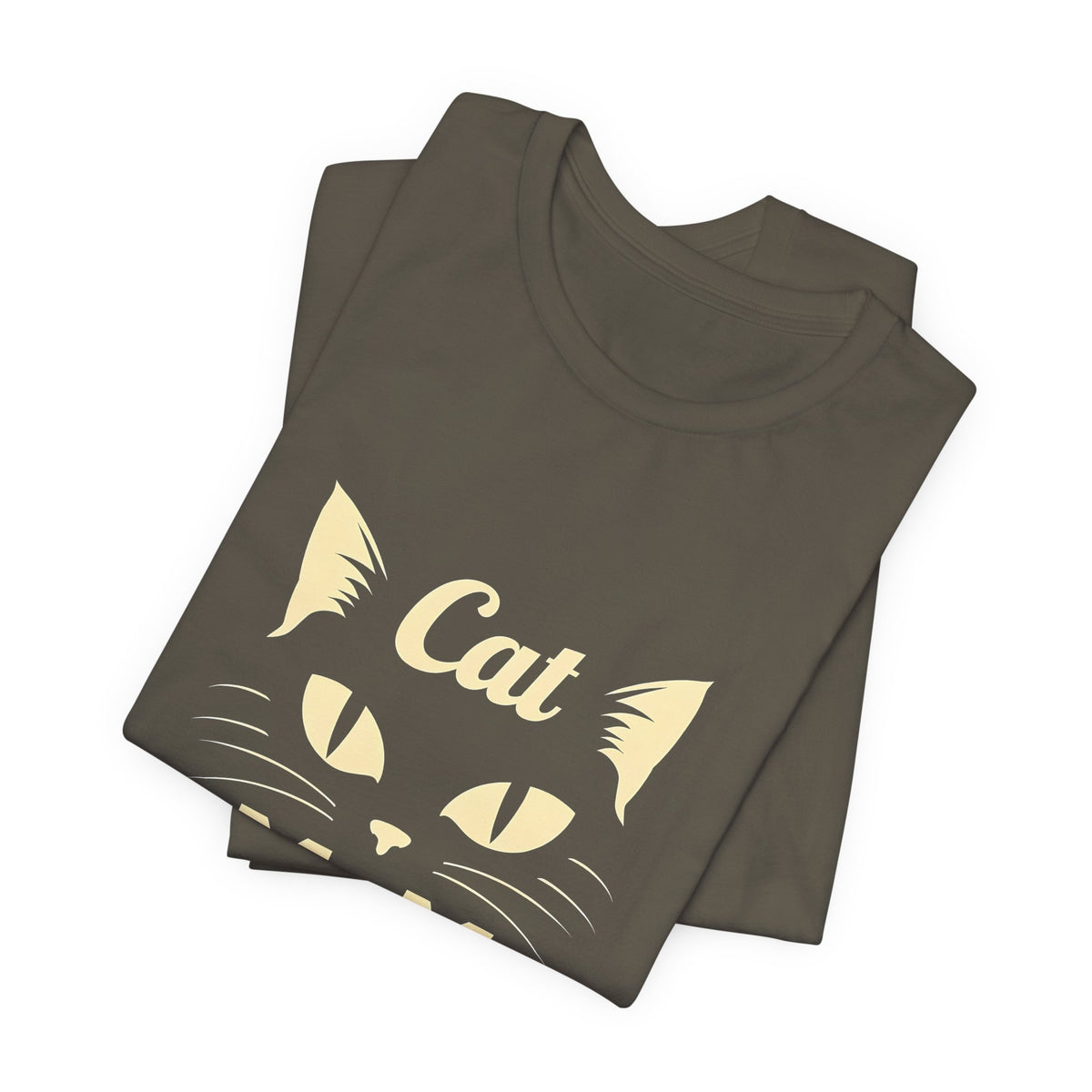 Cat Mom T-Shirt — Cute Cat Face Graphic Tee for Cat Lovers