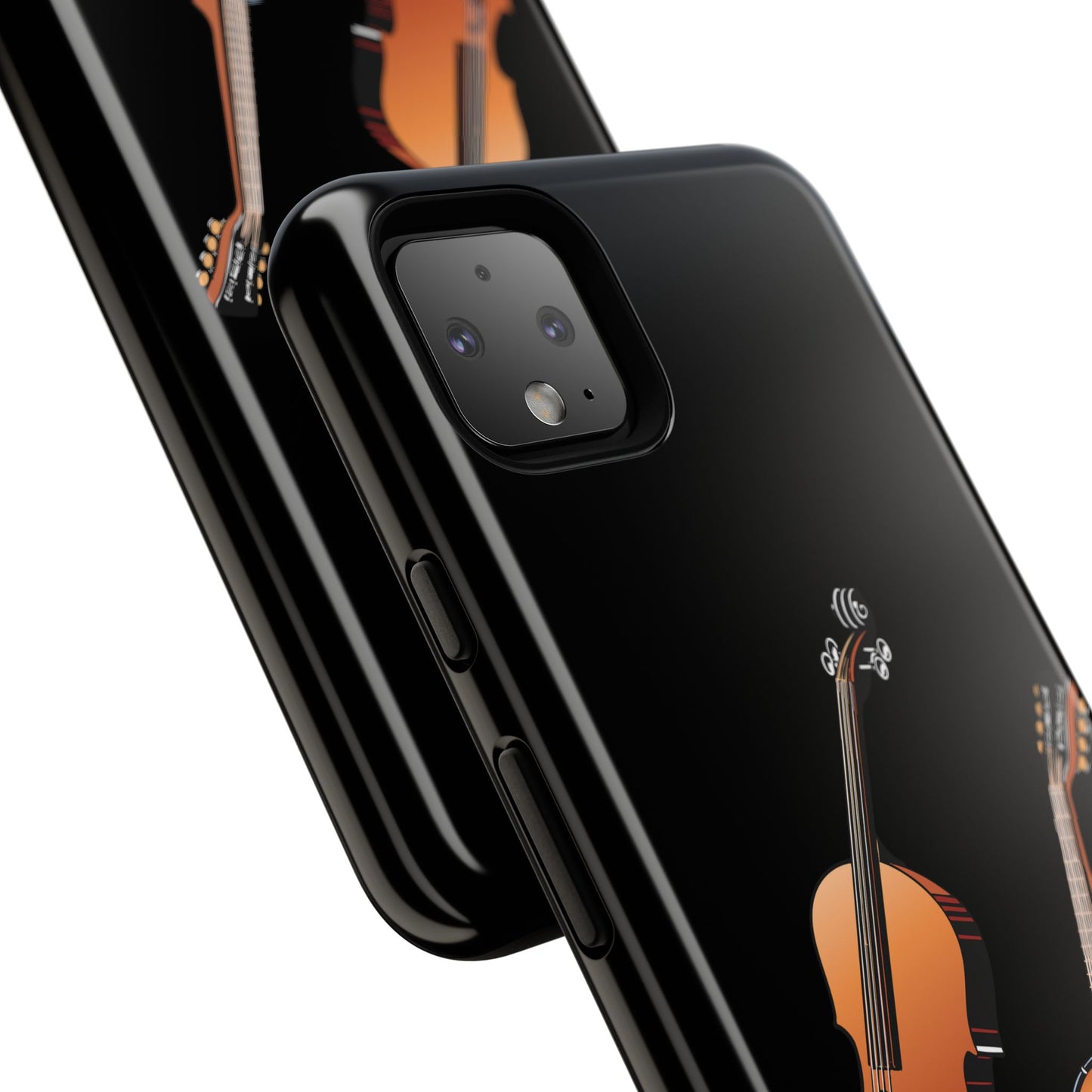 Musical Instrument Phone Case - Violin & Banjo Design, Music Lover Gift, Unique Phone Cover, Holiday Gift, Durable Tough Cases