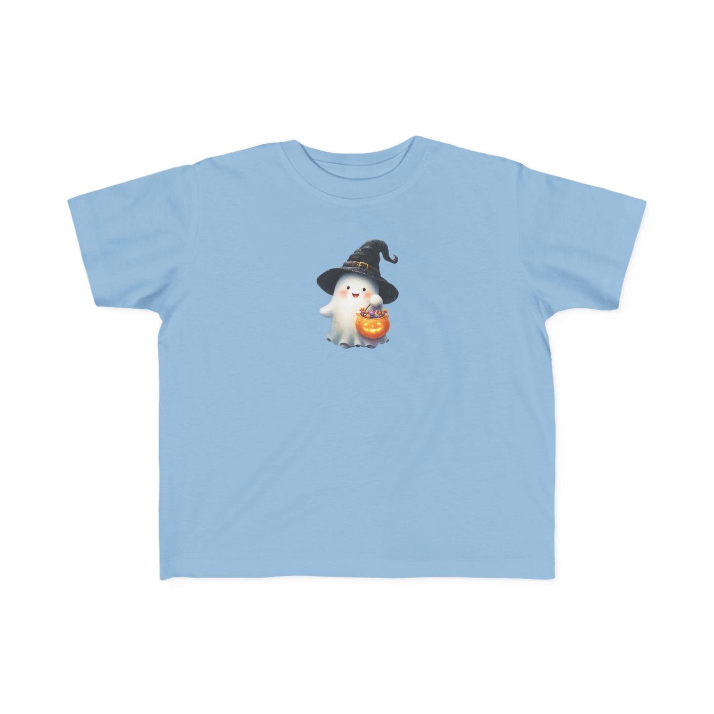 Adorable Halloween Toddler Tee, Cute Ghost Design, Kids Halloween Outfit, Witch Hat Shirt, Toddler Costume Top