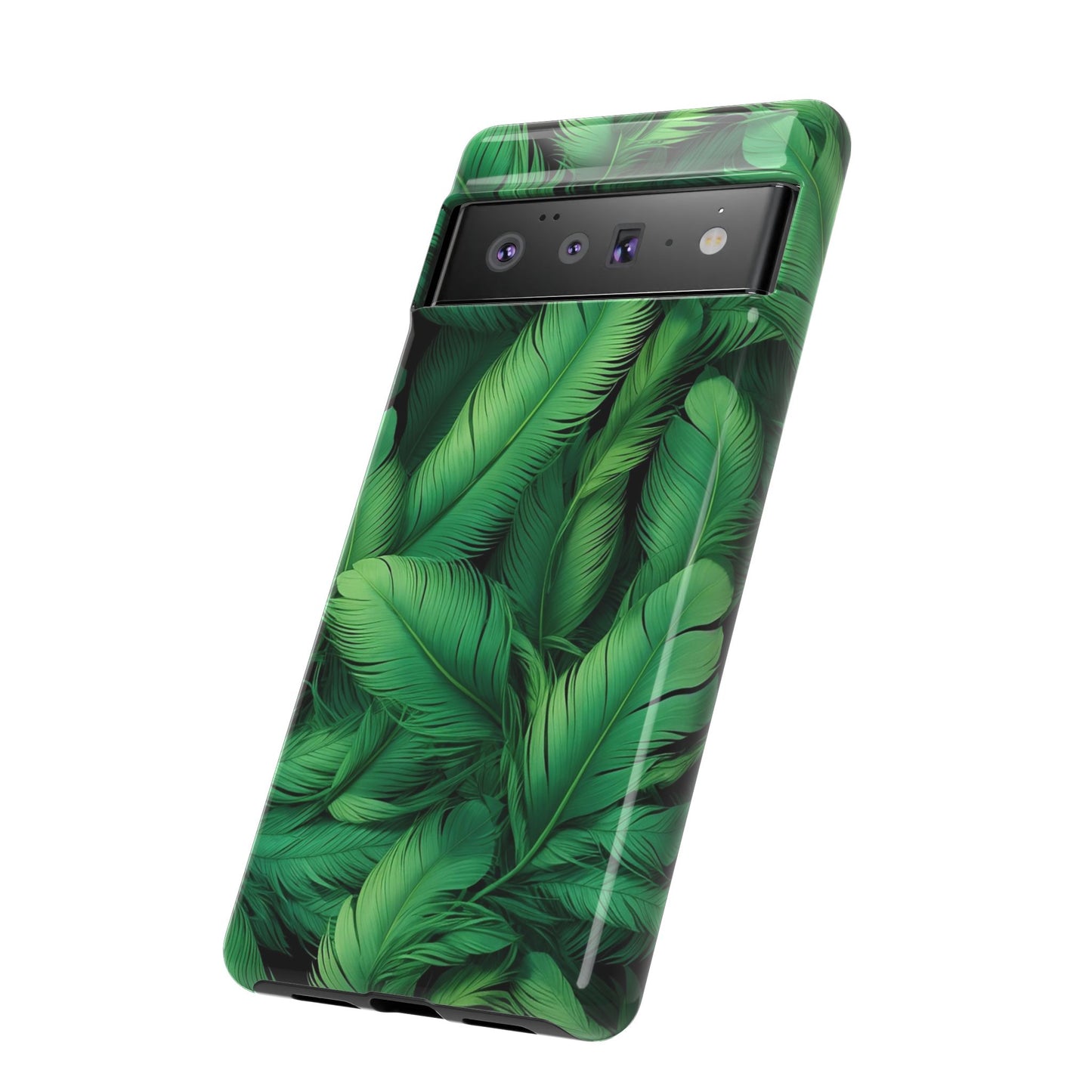 Tough Cases - Tropical Leaf Phone Case, Nature-inspired, Phone Accessory, Gift for Her, Jungle Theme, Eco-Friendly