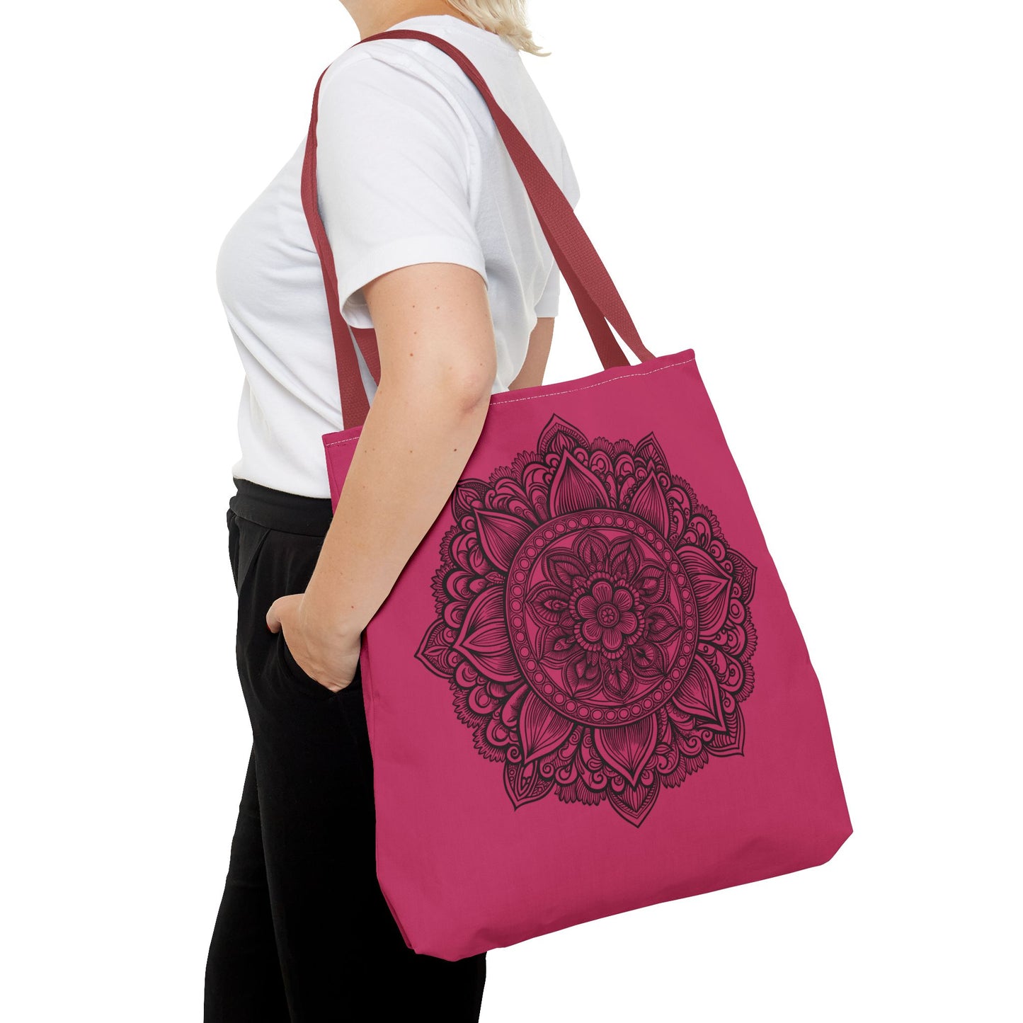 Mandala Tote Bag, Bohemian Style Bag, Eco-Friendly Shopping Bag, Gift for Her, Yoga Lover Tote