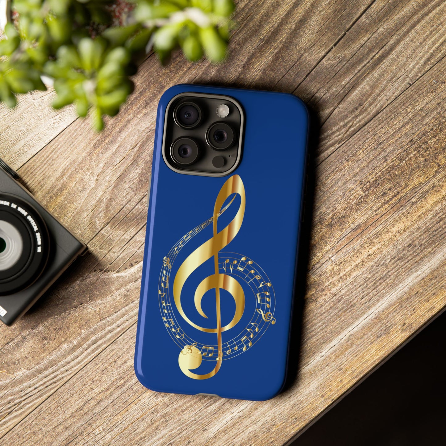 Tough Cases Blue and Gold Musical Note