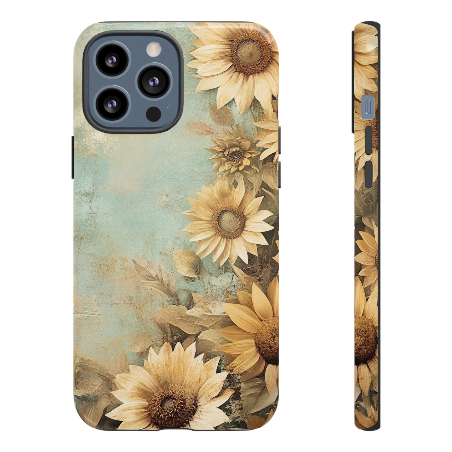 Sunflower Phone Case, Tough Shell Floral Cover, Nature Inspired Gift, Durable Protective Case, Perfect for Spring and Summer