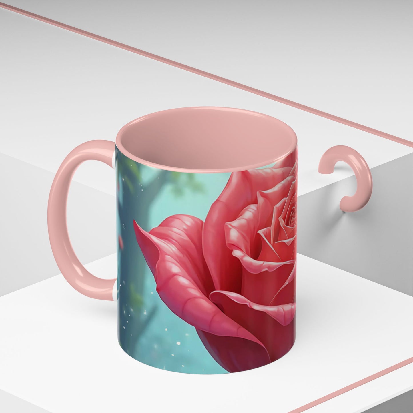 Elegant Rose Coffee Mug for Floral Lovers, Perfect Gift for Mother’s Day, Birthday, Home Decor, Garden Enthusiasts, Art Collectors