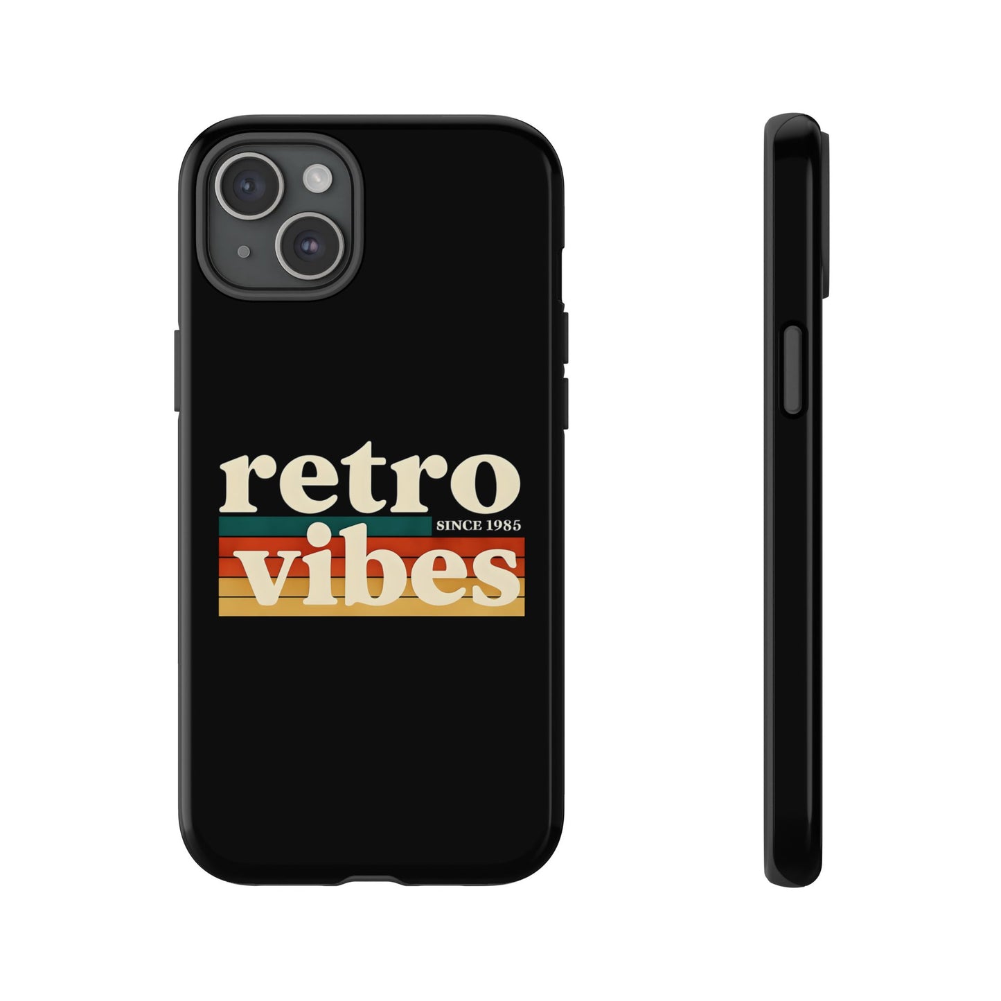 Retro Vibes Phone Case, Tough Phone Cover, Vintage Style Case, Gift for Music Lovers, Retro Aesthetic Accessory