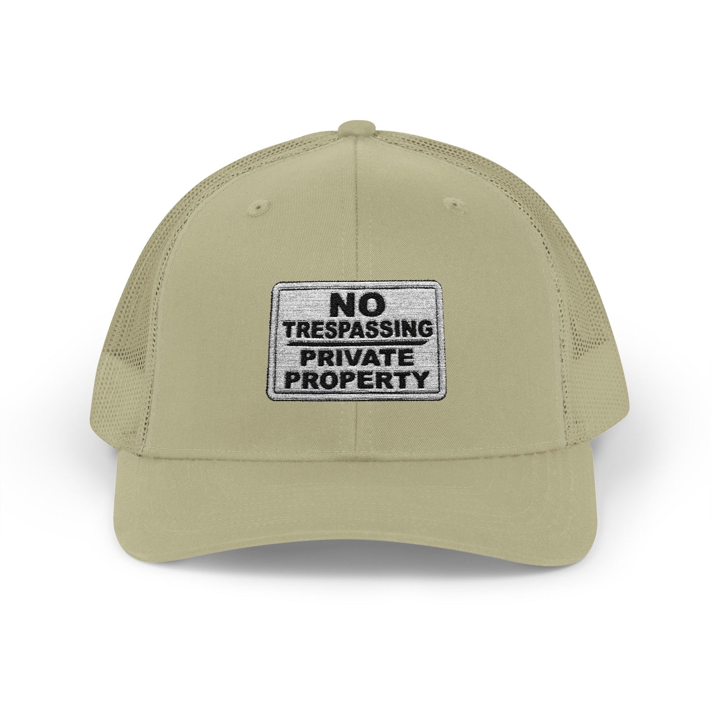 No Trespassing Snapback Trucker Cap, Outdoor Adventure Hat, Unique Gift for him, Summer Casual Style, Trendy Accessory