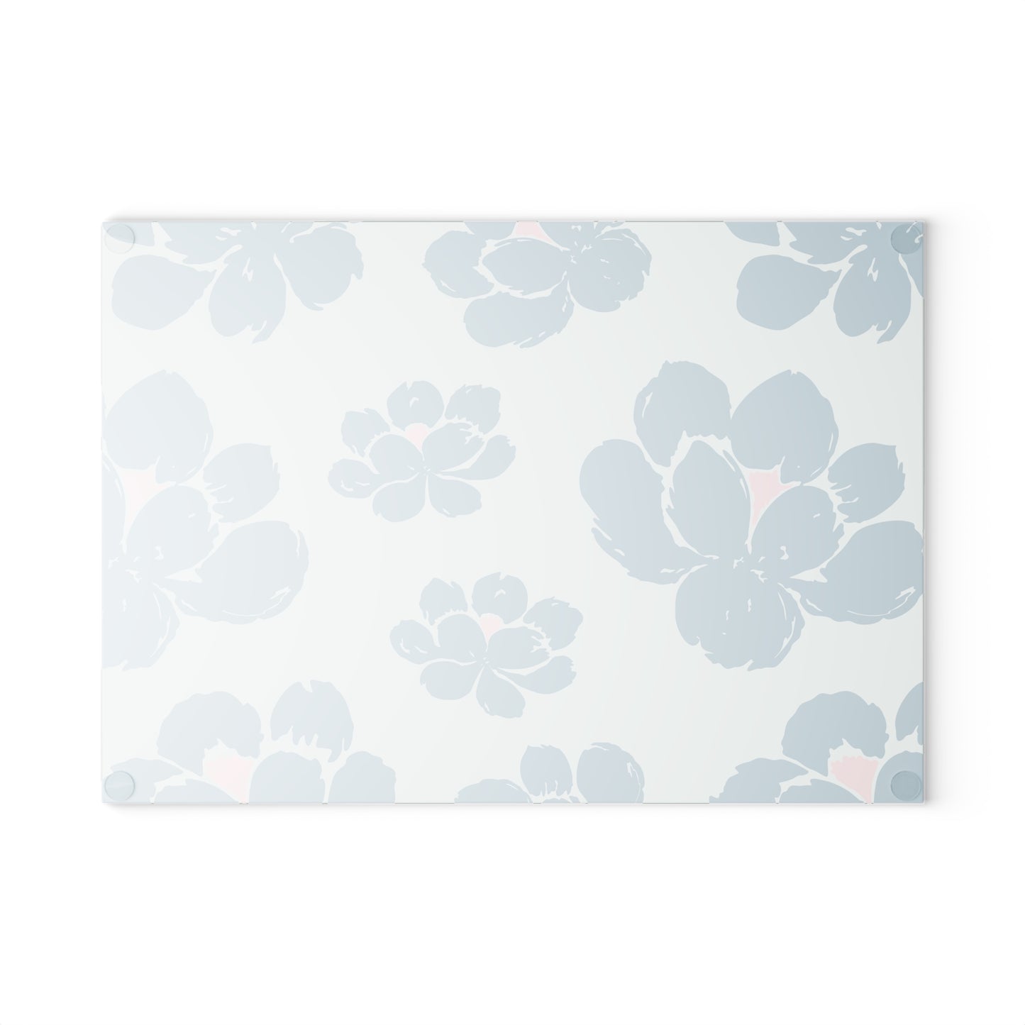 Floral Glass Cutting Board - Elegant Kitchen Decor, Perfect Gift for Housewarming, Bridal Shower, Wedding