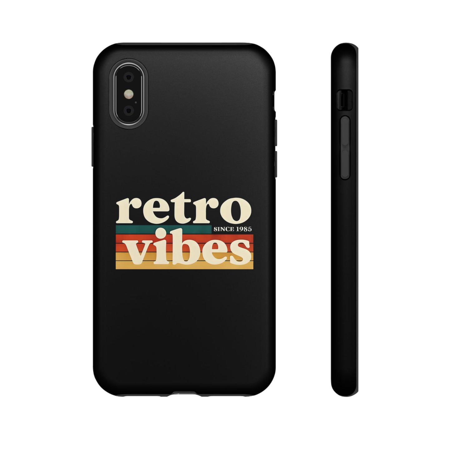 Retro Vibes Phone Case, Tough Phone Cover, Vintage Style Case, Gift for Music Lovers, Retro Aesthetic Accessory