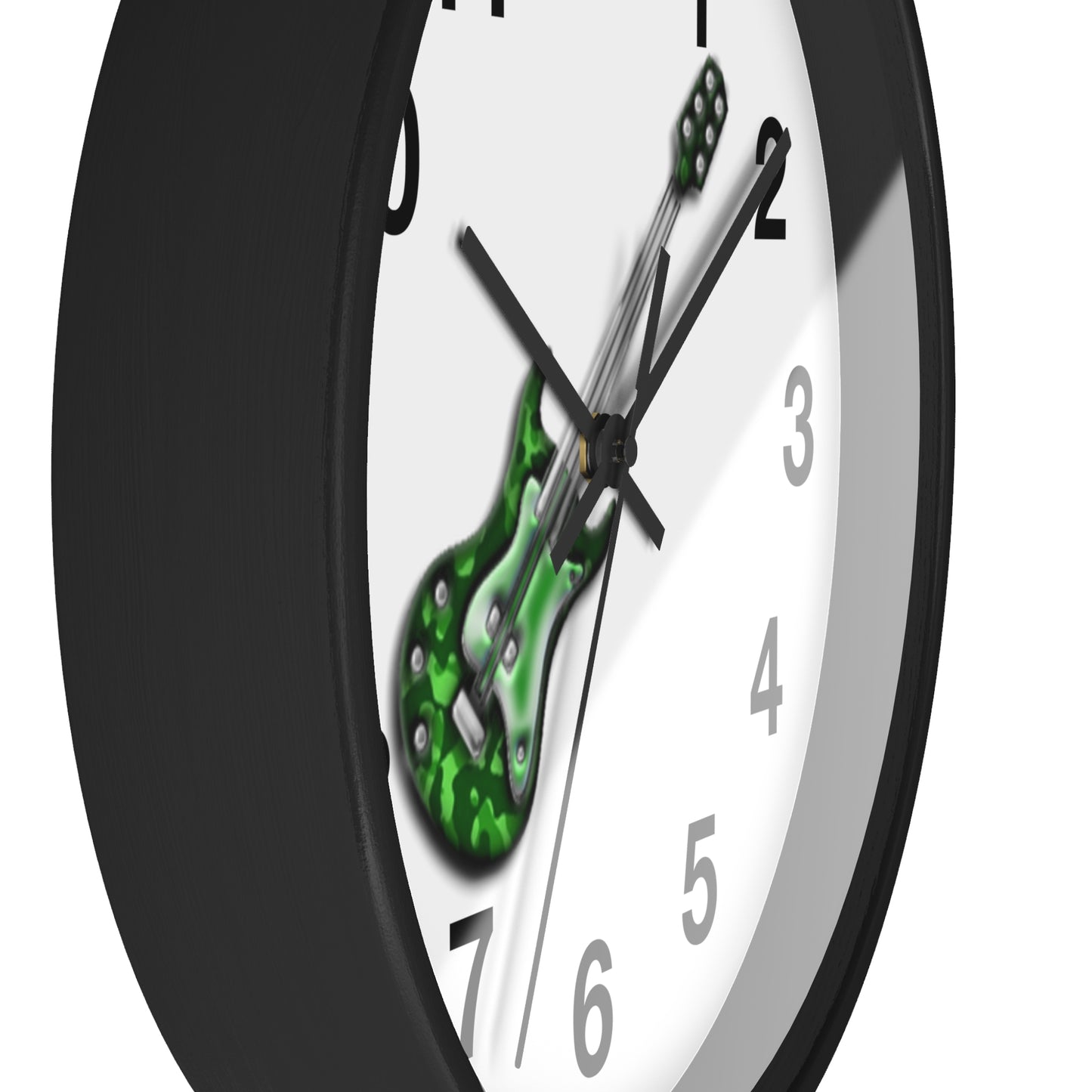 Guitar Wall Clock - Musicians Gift, Home Decor, Music Room Accessory, Timeless Instrument Art, Unique Bedroom Decor