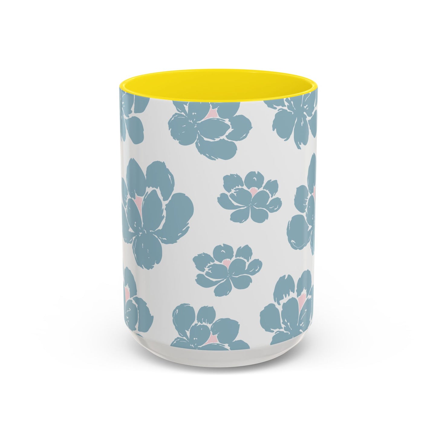 Floral Accent Coffee Mug - Elegant Drinkware, Perfect Gift for Her, Home Decor, Mother's Day, Birthday, Coffee Lovers