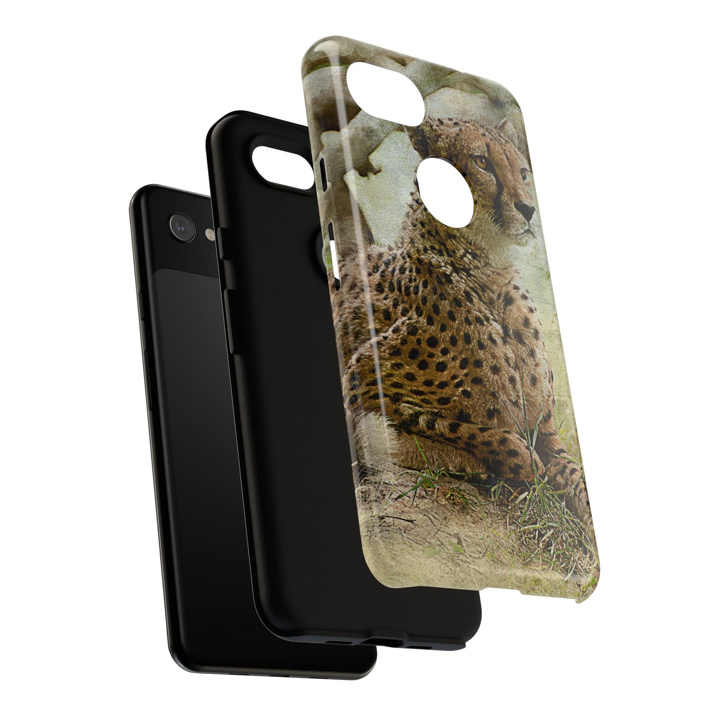 Cheetah Phone Case, Tough Cases, Animal Lover Gift, Wildlife Protection, Eco-Friendly Mobile Cover, Unique Phone Accessory