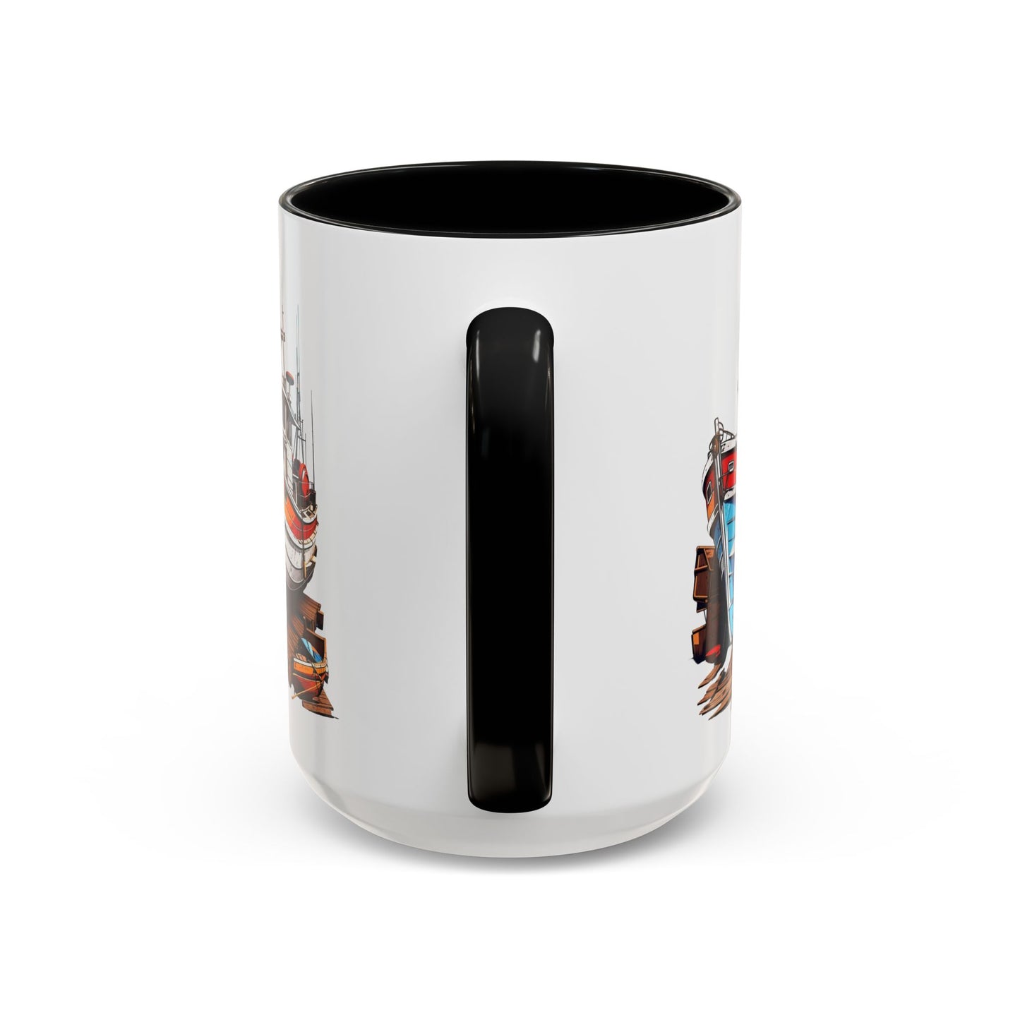 Nautical Accent Coffee Mug | Perfect for Boat Lovers, Sailor Gifts, Coastal Decor, Unique Gift Idea, Custom Artwork Mug