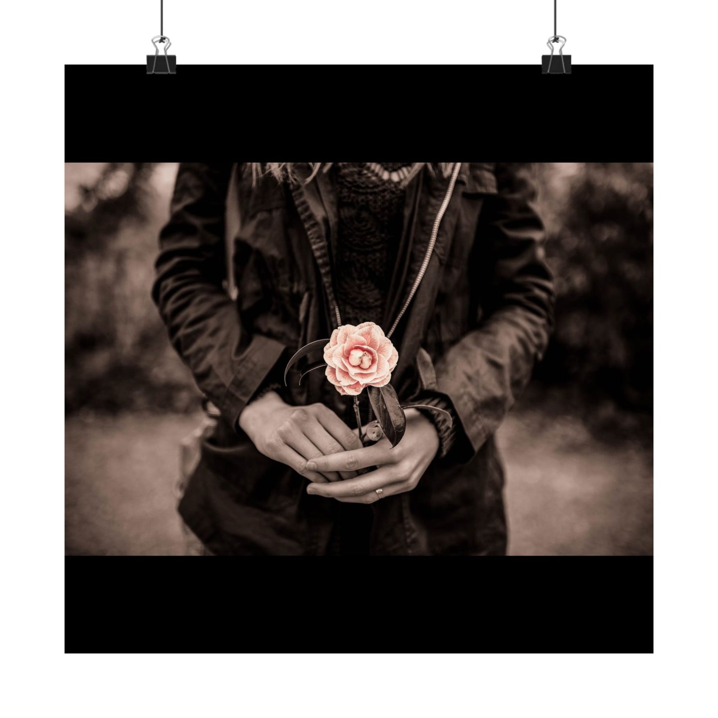 Elegant Floral Vertical Poster Art Print, Wall Décor, Home Decoration, Gift for Her, Mother's Day, Fashion Wall Art