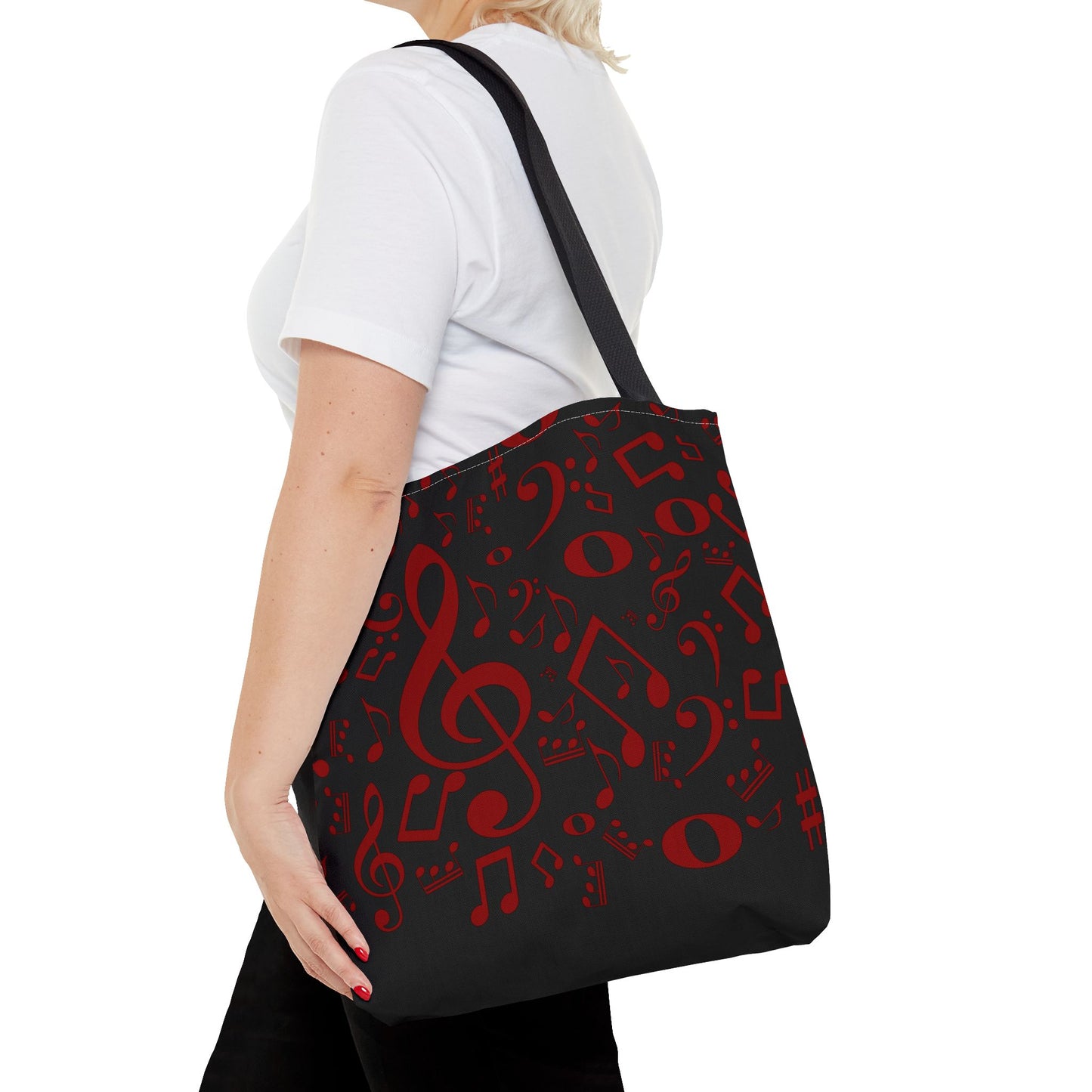Stylish Music Note Tote Bag, Musical Gifts for Musicians, Eco-Friendly, Concert Accessories, Everyday Use, Unique Gift Idea