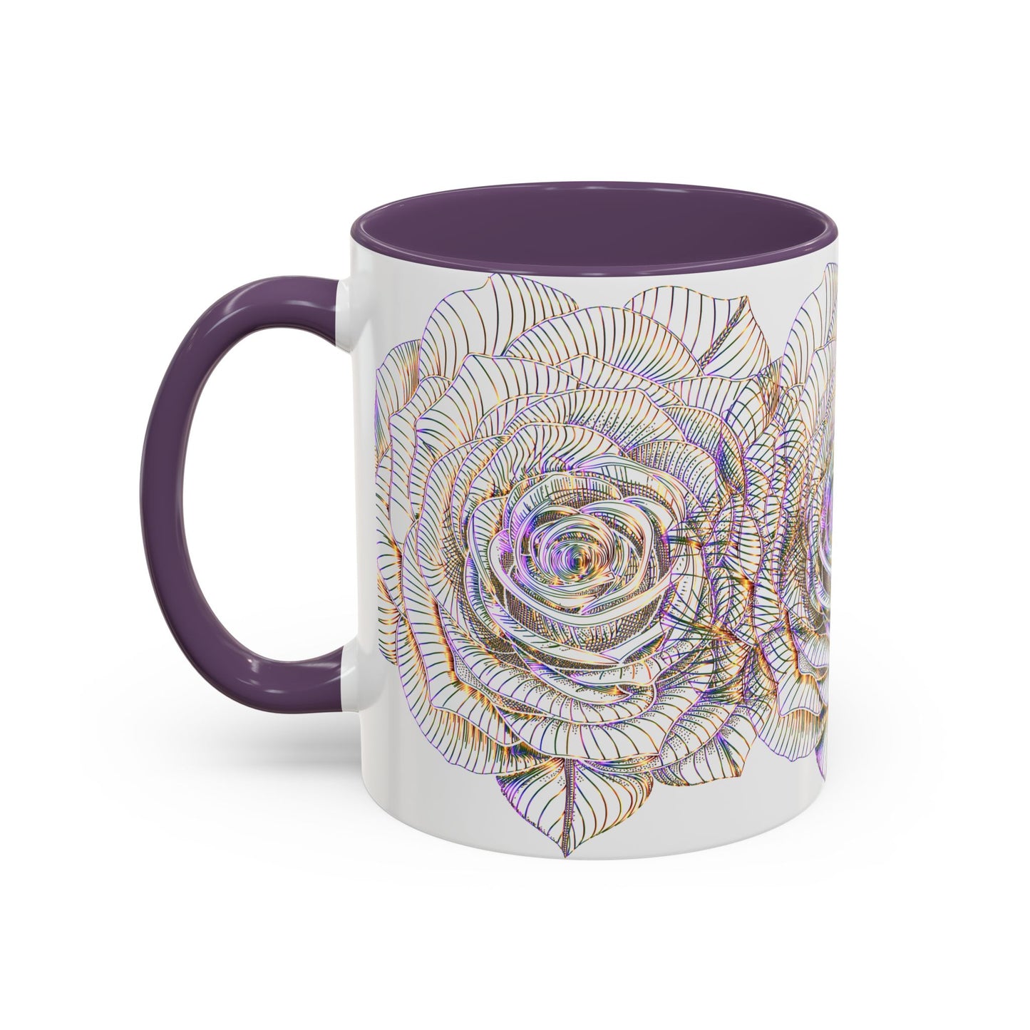 Holographic Floral Coffee Mug - Perfect Gift for Plant Lovers, Home Decor, Tea & Coffee Lovers, Mother's Day, Birthdays