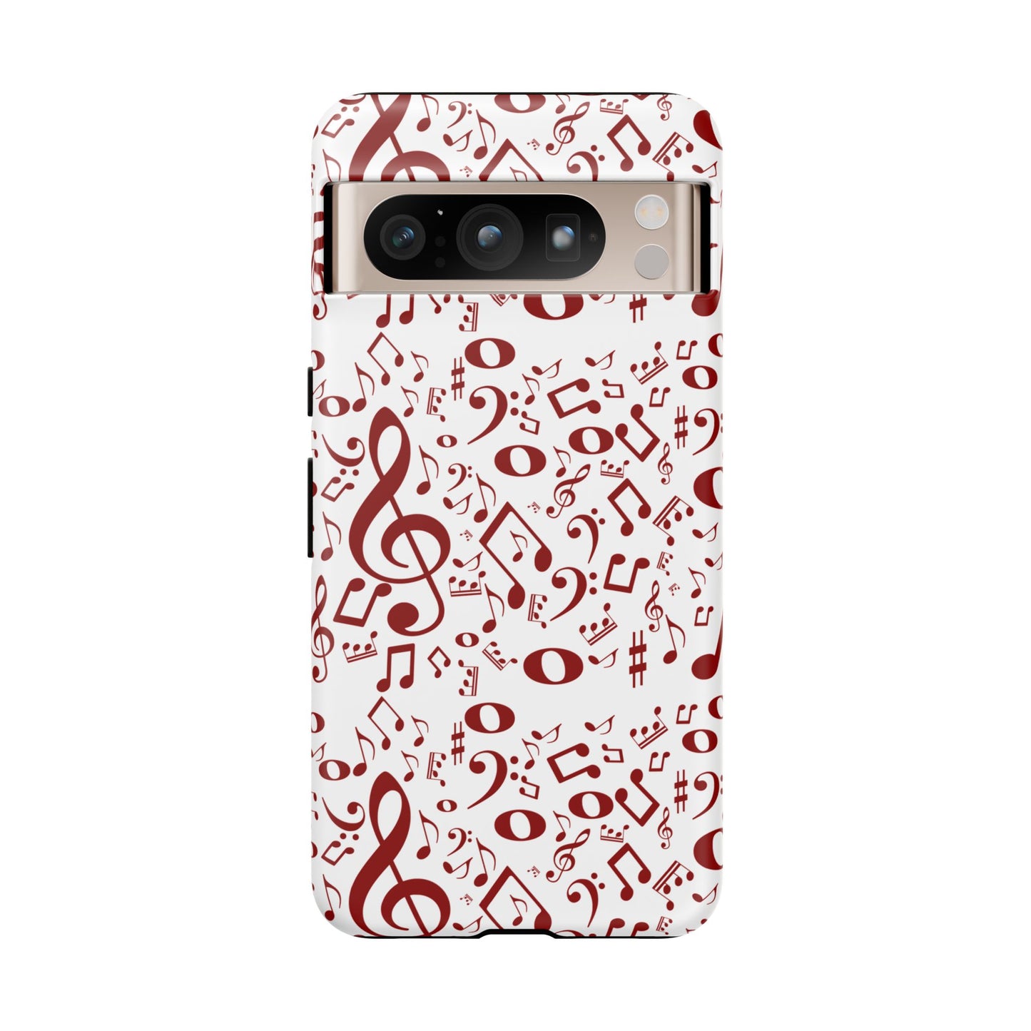 Musical Note Phone Case, Tough iPhone Cover, Gift for Musicians, Customizable, Music Lover's Accessory, Durable Phone Protection