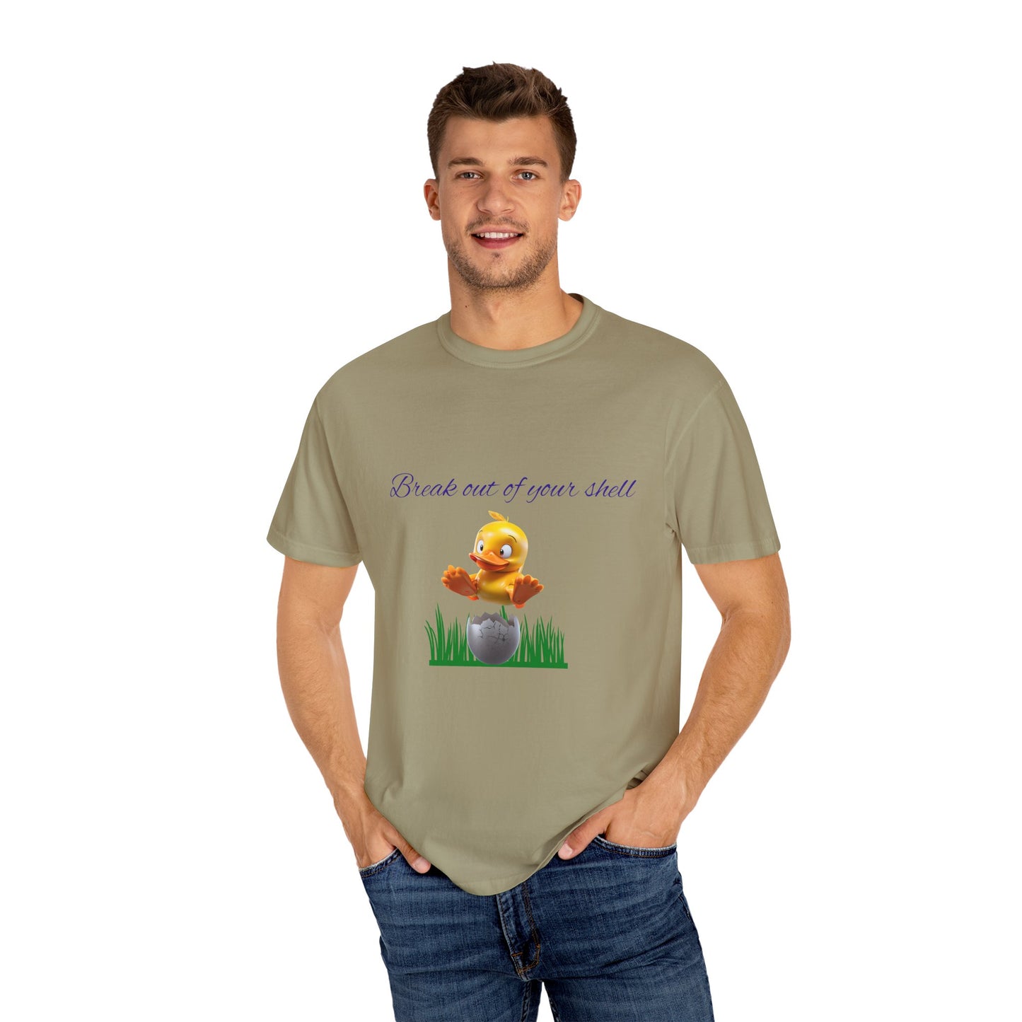 Egg-citing Garment-Dyed T-shirt: Perfect for Easter, Spring Celebrations