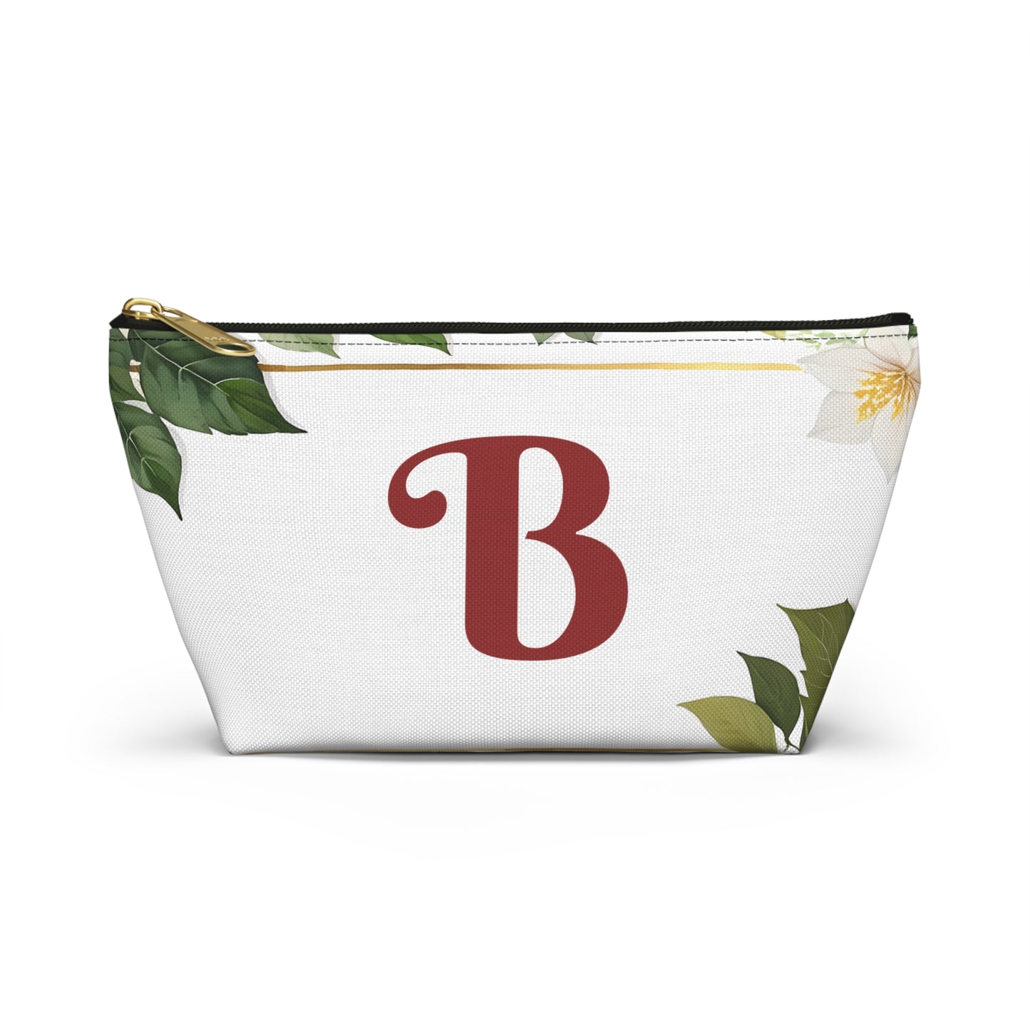 Copy of Personalized Floral Accessory Pouch, Makeup Bag, Gift for Her, Initial Pouch, Travel Organizer, Custom Cosmetic Bag