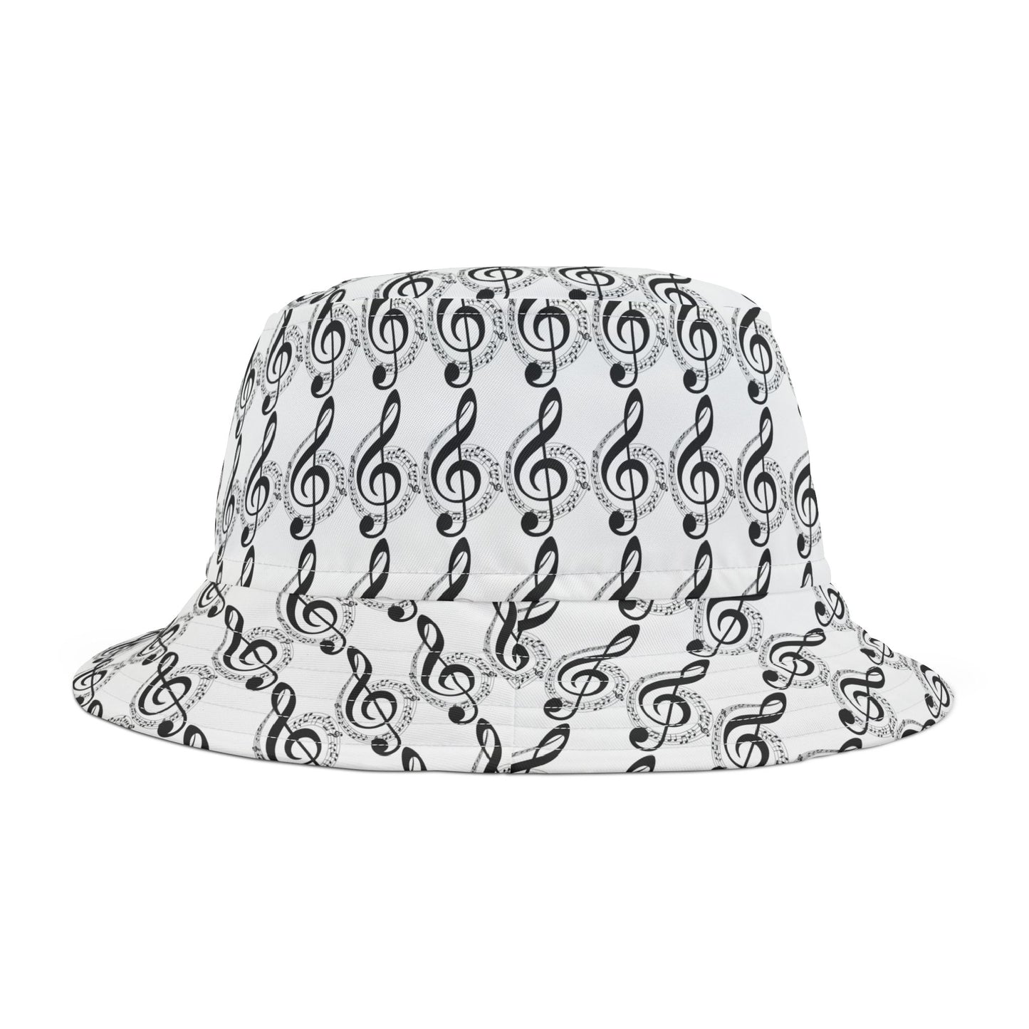 Musical Notes Bucket Hat, Trendy Summer Hat for Music Lovers, Festival Accessory