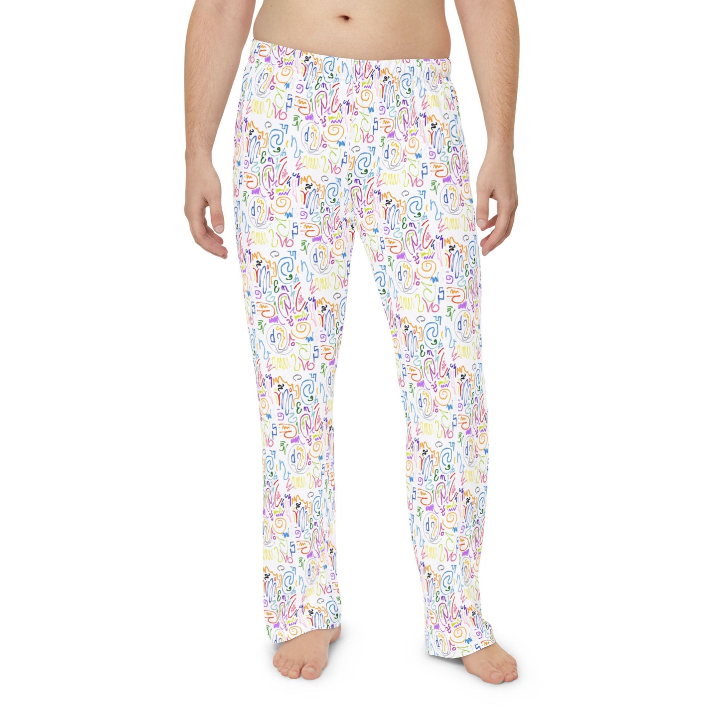 Vibrant Floral Men's Pajama Pants, Cozy Sleepwear, Relaxation Gift, Lounge Pants, Perfect for Holidays & Self-Care