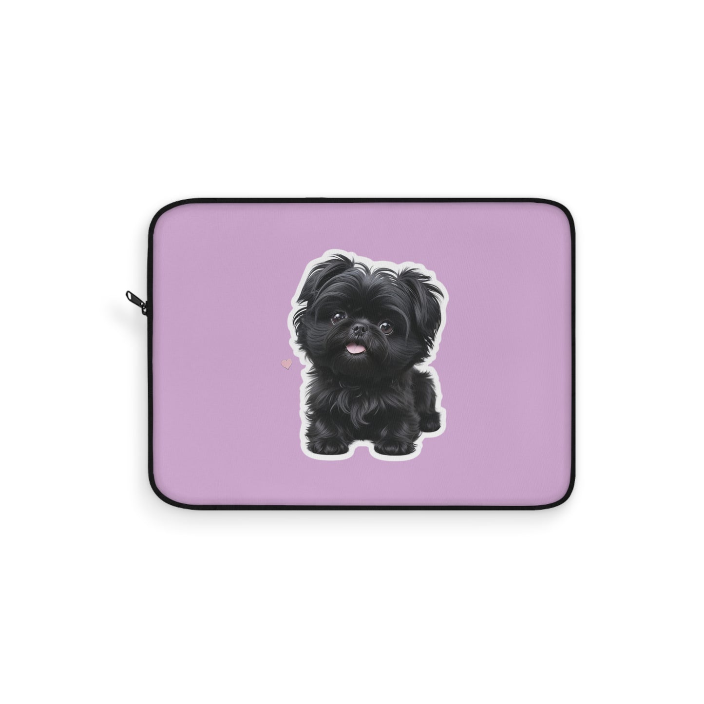 Cute Puppy Laptop Sleeve with Adorable Dog Design, Dog Lover Gift, Laptop Case, Pet Owner Accessory, Pink Sleeve