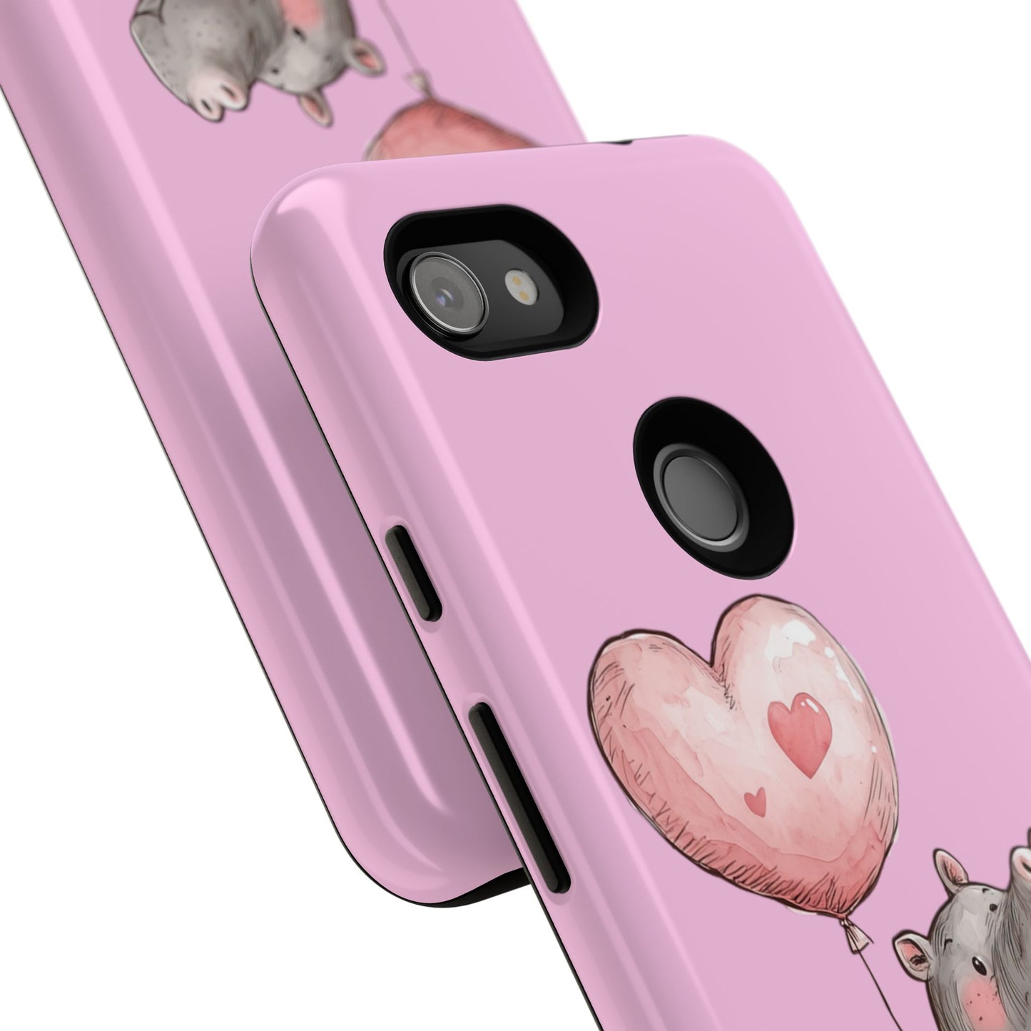Cute Hippo Phone Case | Good Vibes, Gift for Friends, Cute Phone Accessories, Animal Lover Gift, Happy Phone Cover