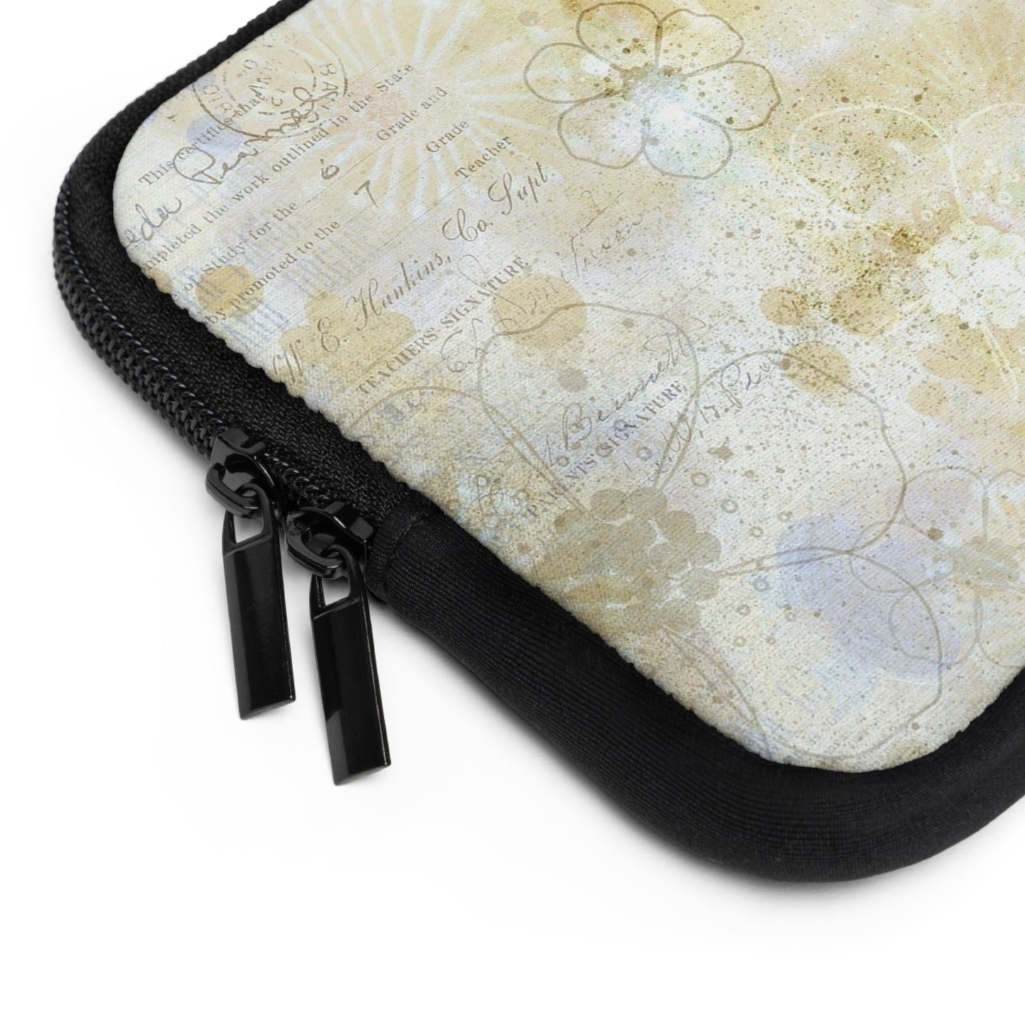 Floral Laptop Sleeve, Elegant Tech Case, Stylish Computer Bag, Perfect Gift for Students, Minimalist Laptop Cover, Travel Accessory