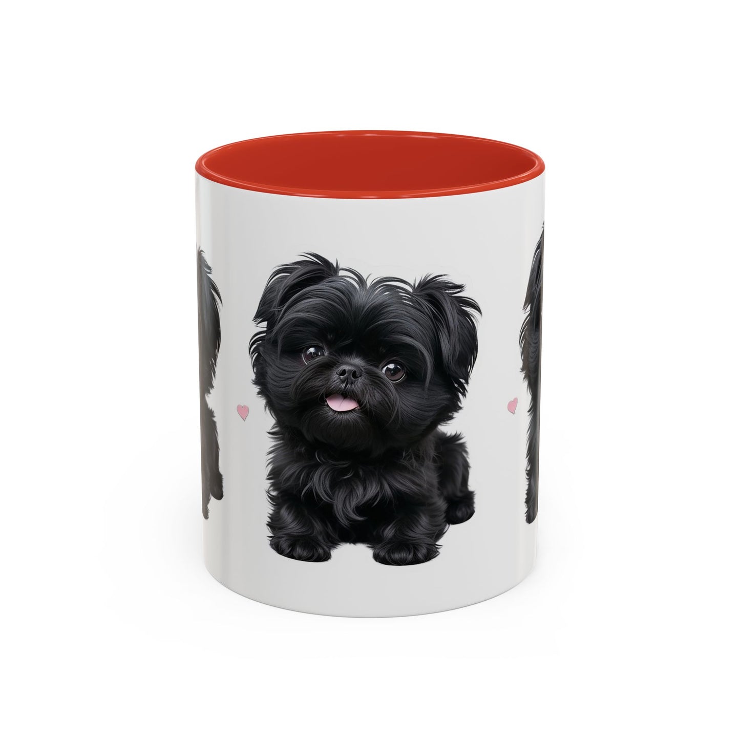 Cute Pug Accent Coffee Mug, Pet Lover Gift, Coffee Cup, Dog Mom Mug, Black Dog Ceramic Mug