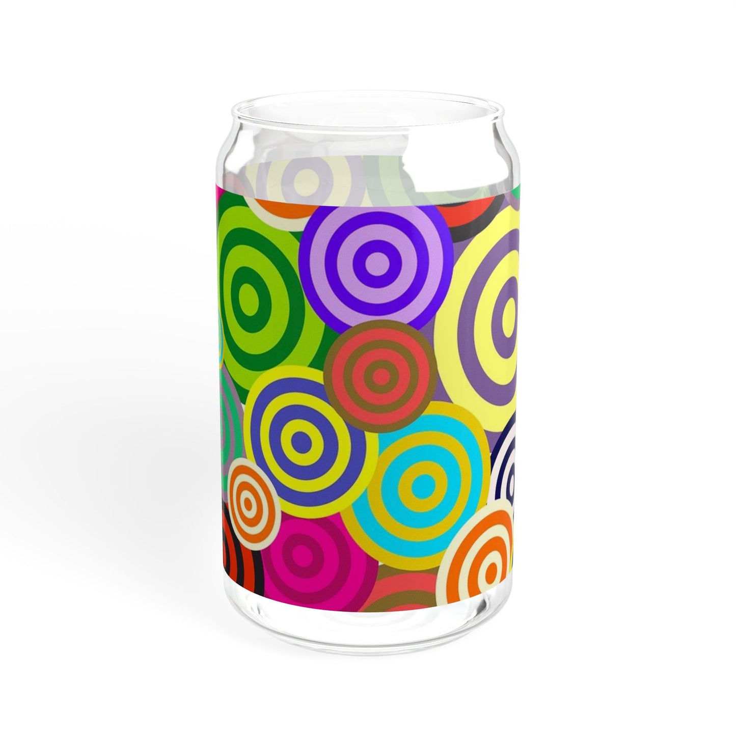 Vibrant Sipper Glass with Bamboo Lid, Colorful Drinkware, Eco-Friendly Straw Glass, Perfect for Parties, Outdoor, Gifts