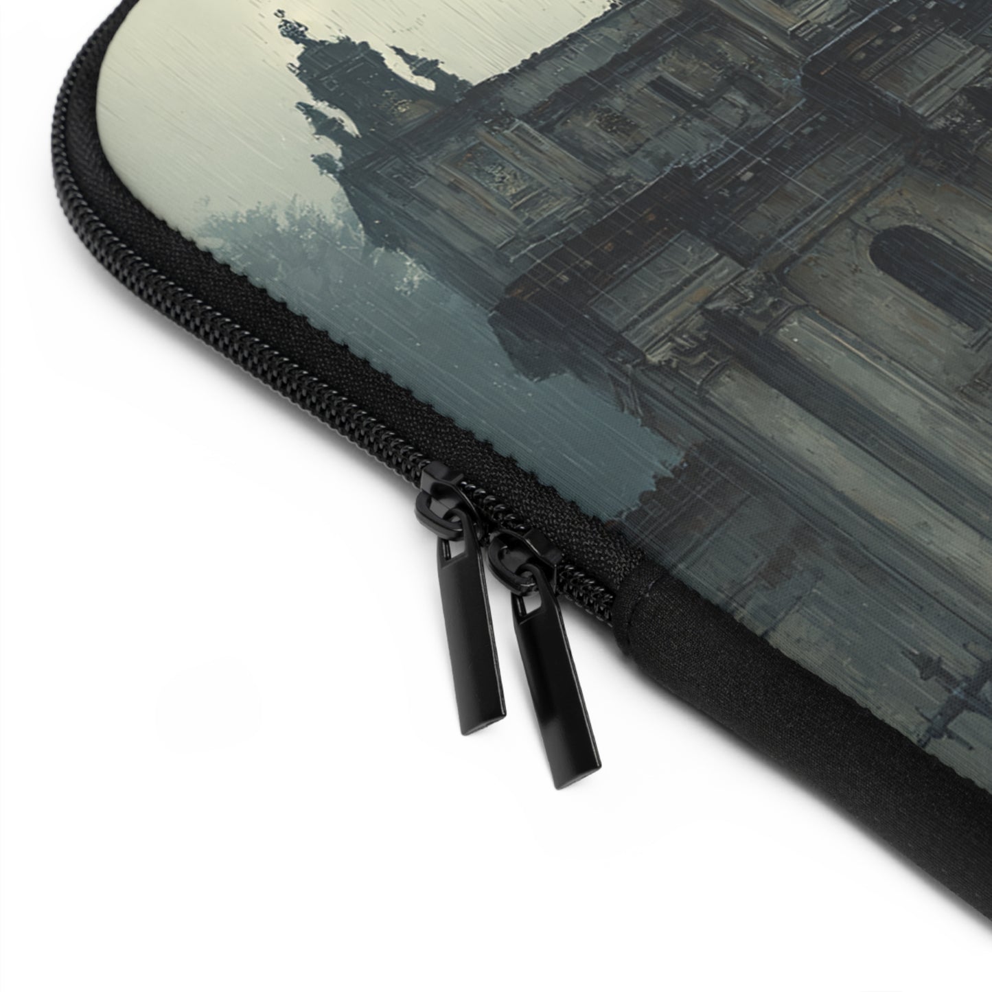 Elegant Vintage Laptop Sleeve with Architectural Design, Computer Case, Tech Accessory, Gift for Students, Stylish Electronics Protection