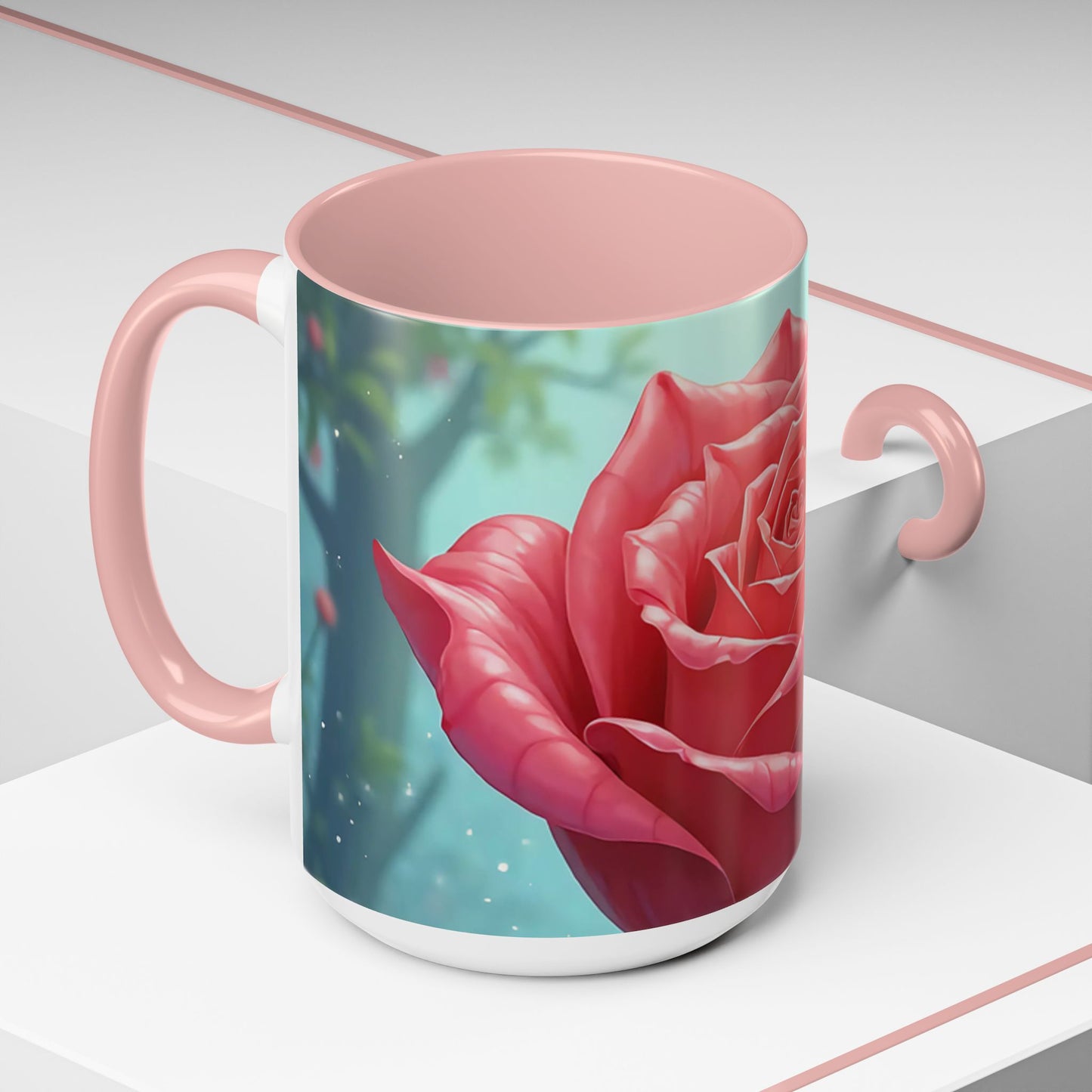 Elegant Rose Coffee Mug for Floral Lovers, Perfect Gift for Mother’s Day, Birthday, Home Decor, Garden Enthusiasts, Art Collectors