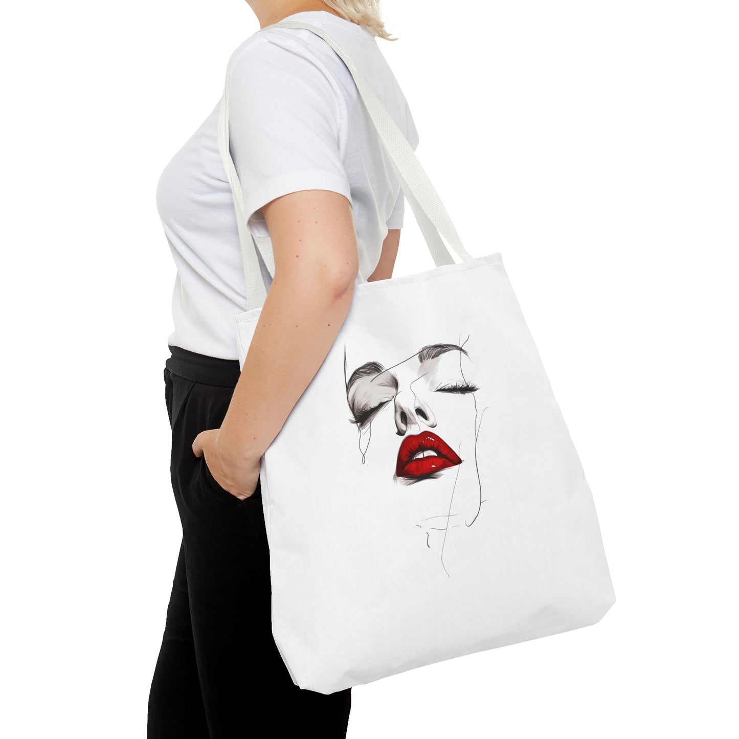 Chic Art Tote Bag, Fashion Tote, Stylish Handbag, Unique Gift, Art Lover’s Bag, Everyday Essentials, Casual Accessory