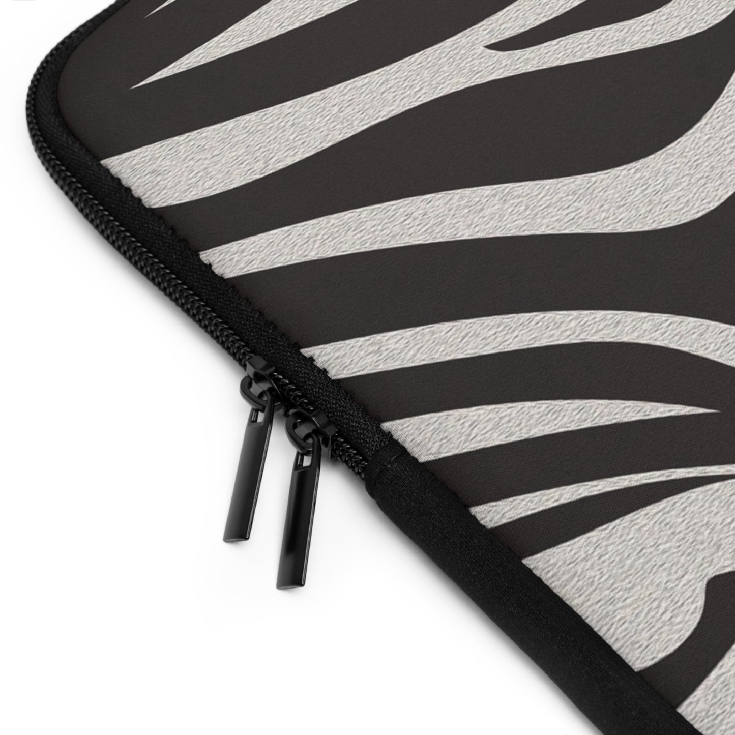 Stylish Zebra Eye Laptop Sleeve | Unique Computer Case, Gift for Students, Trendy Tech Accessory, Animal Print Protection