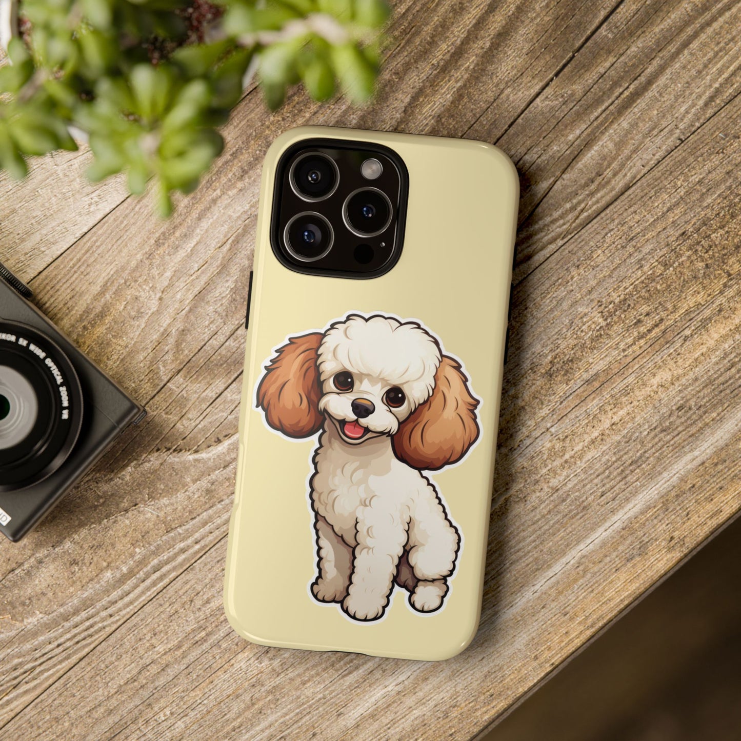 Cute Dog Phone Case, Pet Lover Gift, Custom Phone Cover, Cartoon Dog Case, Durable Phone Accessory