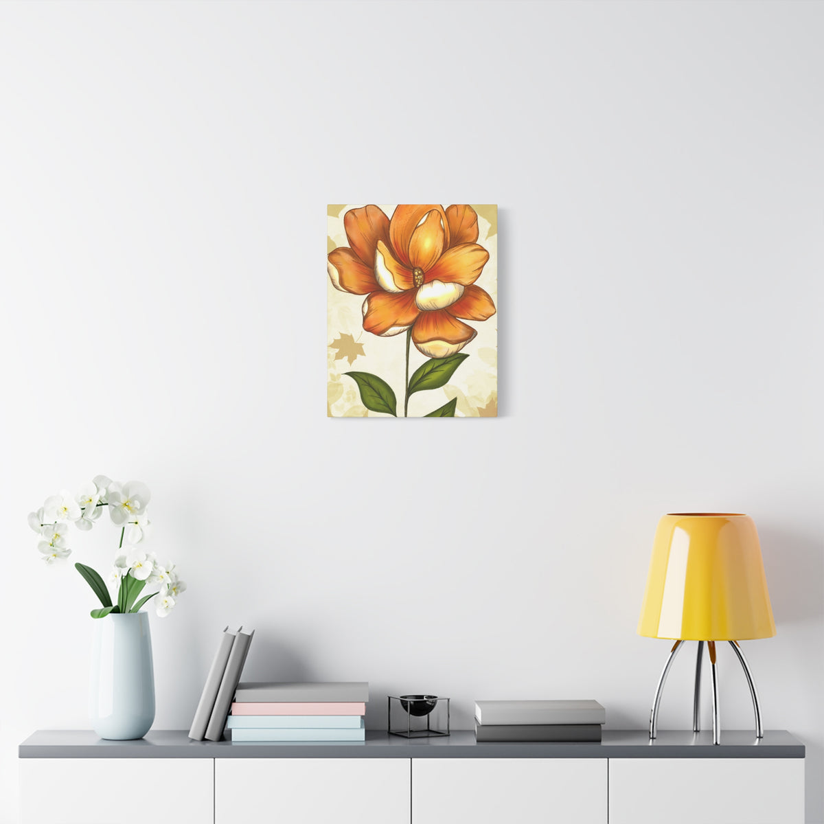 Copy of Matte Canvas, Stretched, 1.25" Tulips Pink and Purple Flowers