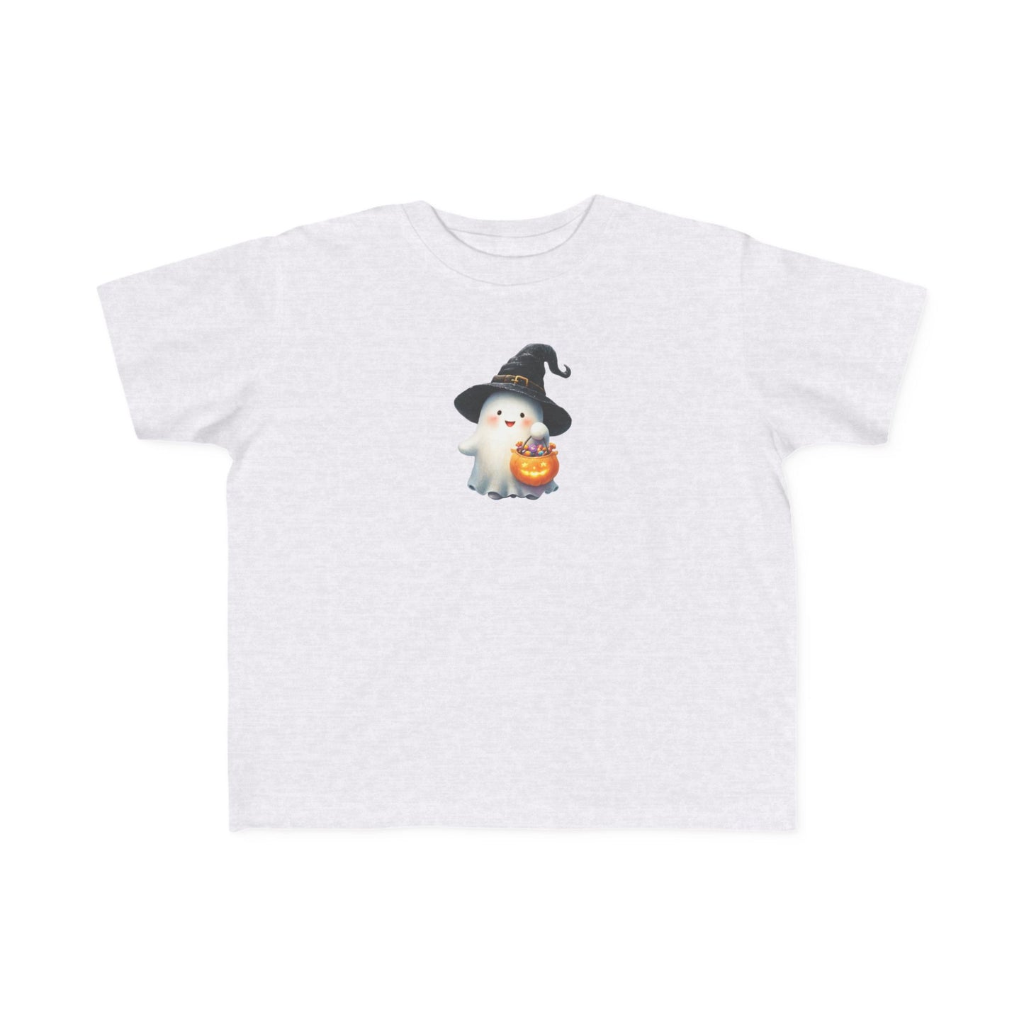 Adorable Halloween Toddler Tee, Cute Ghost Design, Kids Halloween Outfit, Witch Hat Shirt, Toddler Costume Top
