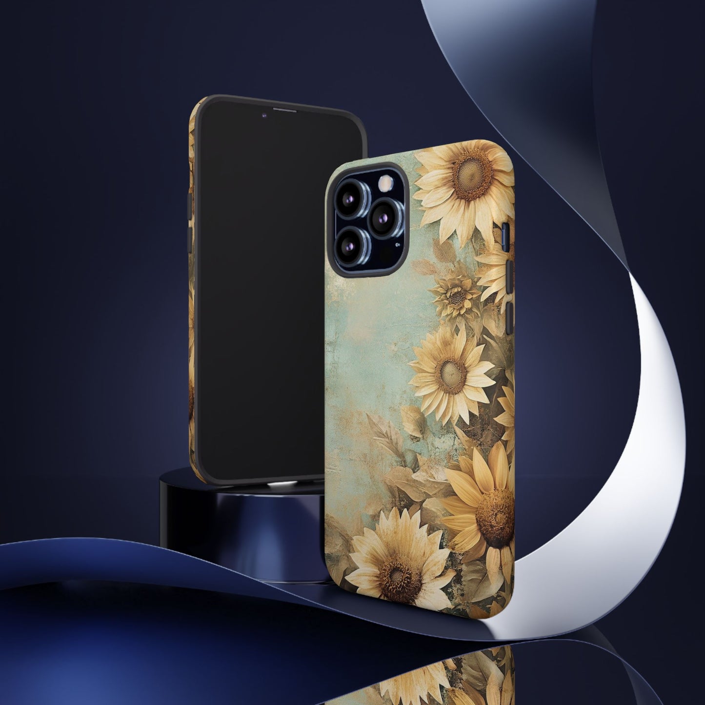 Sunflower Phone Case, Tough Shell Floral Cover, Nature Inspired Gift, Durable Protective Case, Perfect for Spring and Summer
