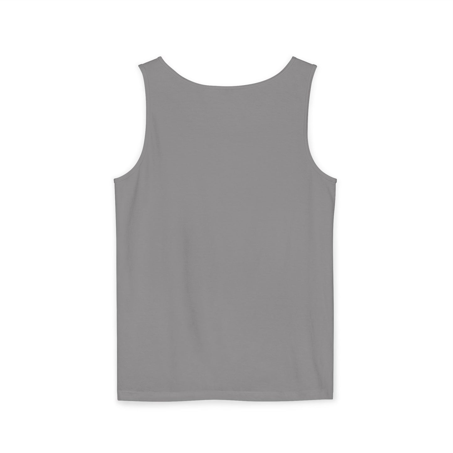 5-Star "WANTED" Garment-Dyed Tank Top, Unisex Summer Shirt, Gift for Him/Her, Trendy Casual Wear, Pool Party Outfit, Unique Graphic Tee